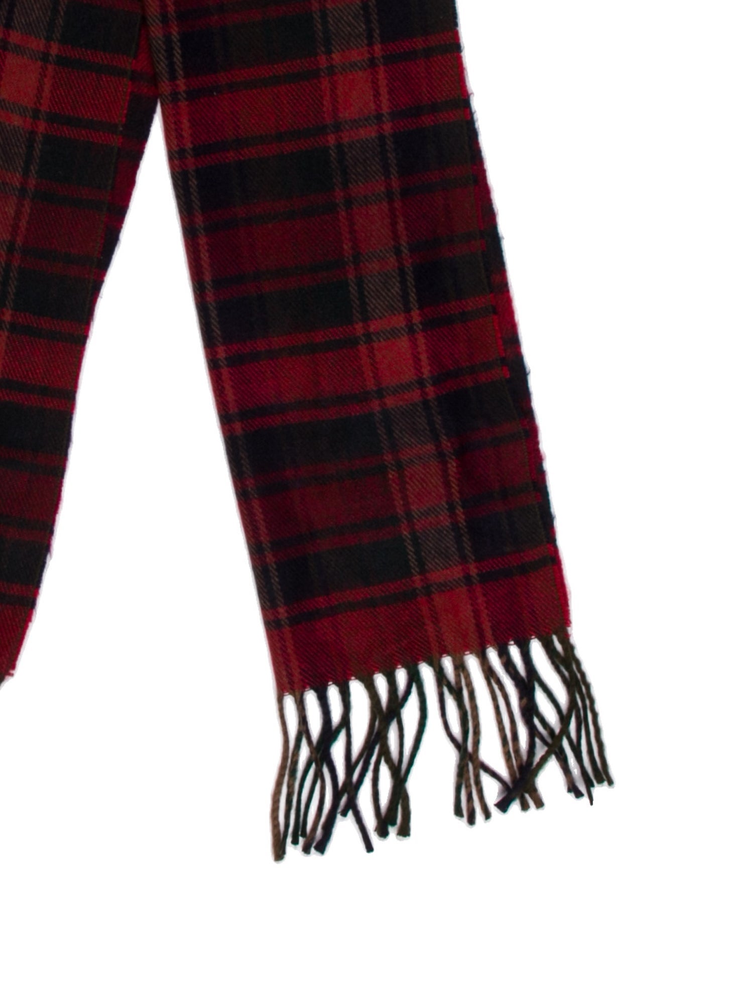 Christian Dior Cashmere Plaid Print Scarf