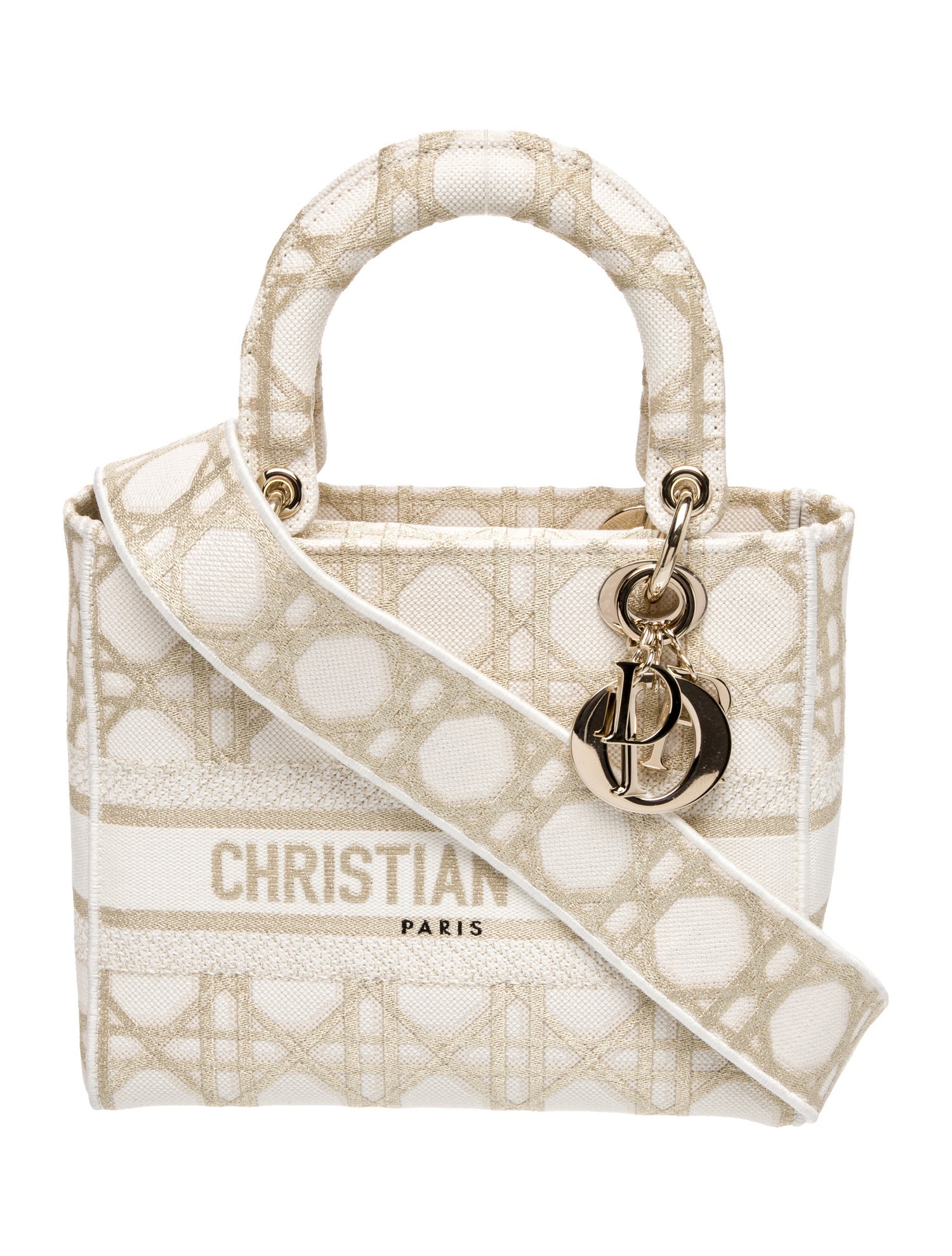Christian Dior Canvas Lurex Cannage D-Lite 2024