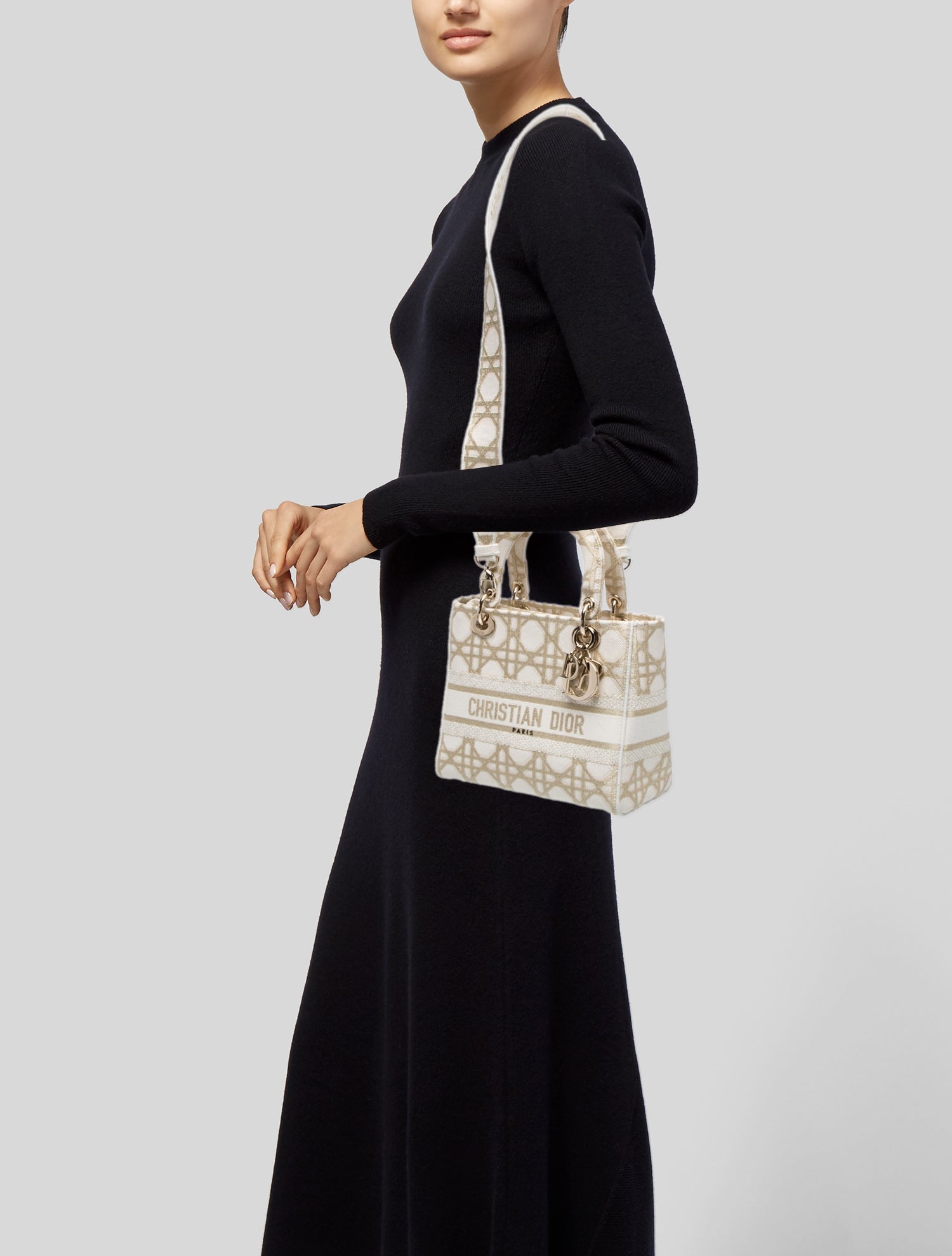 Christian Dior Canvas Lurex Cannage D-Lite 2024