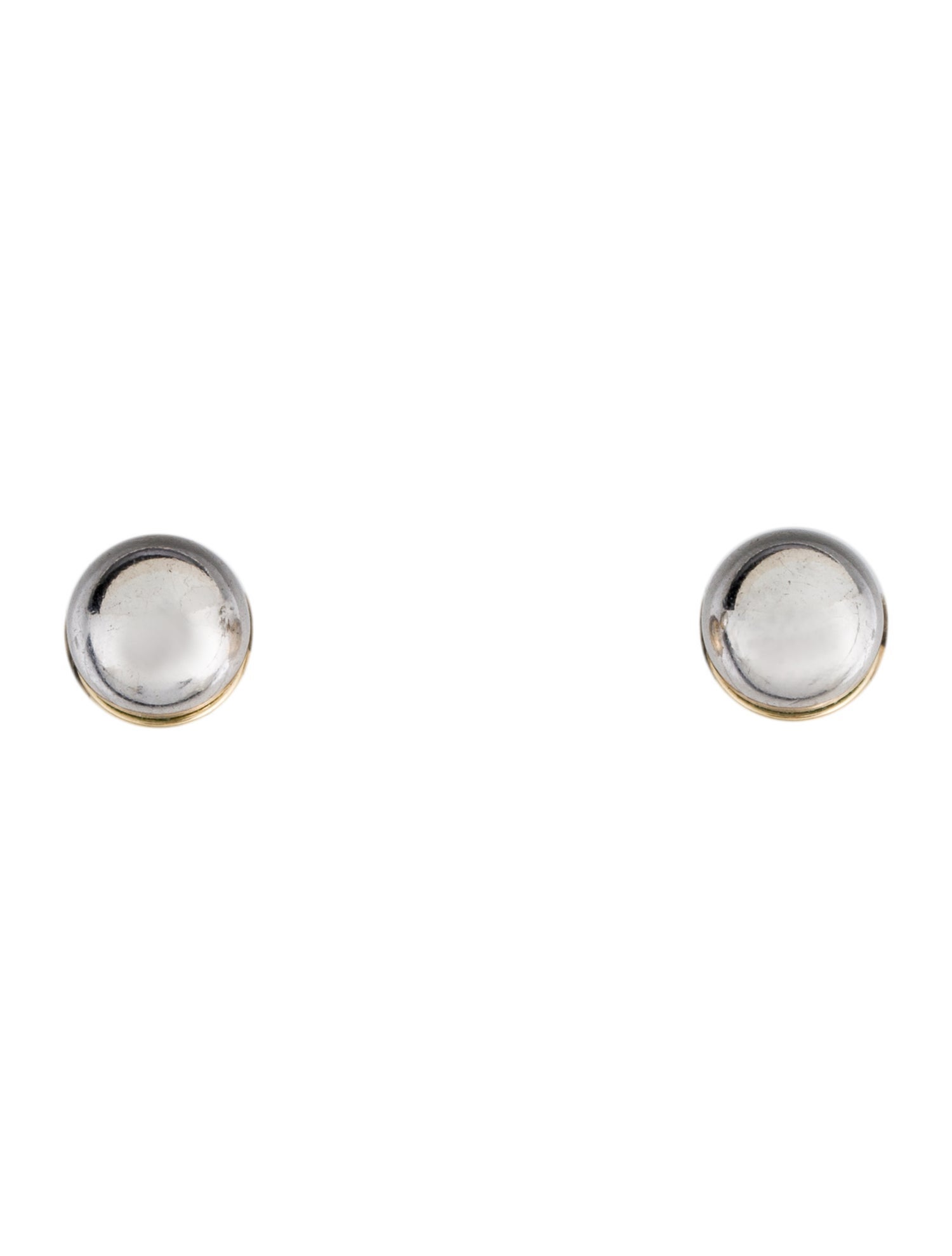 Christian Dior Two-Tone Tribales Stud Earrings