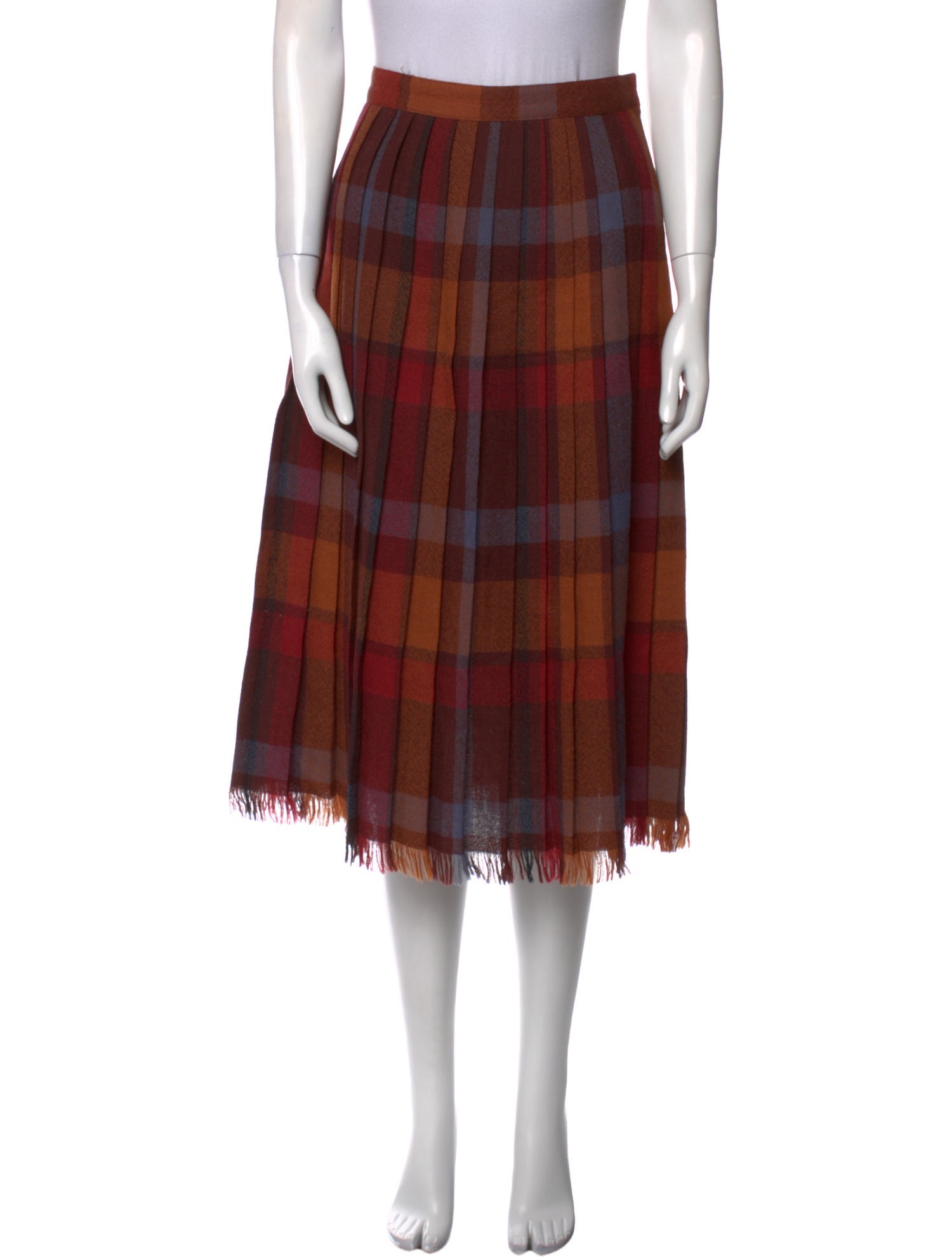 Christian Dior Wool Midi Length Skirt