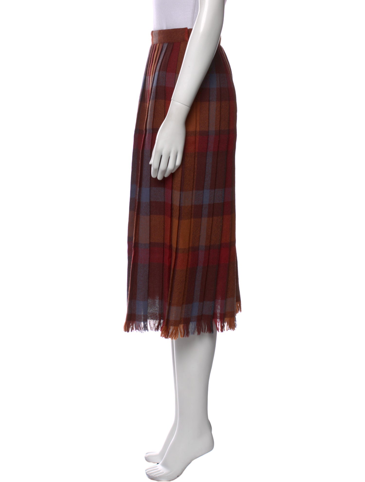 Christian Dior Wool Midi Length Skirt