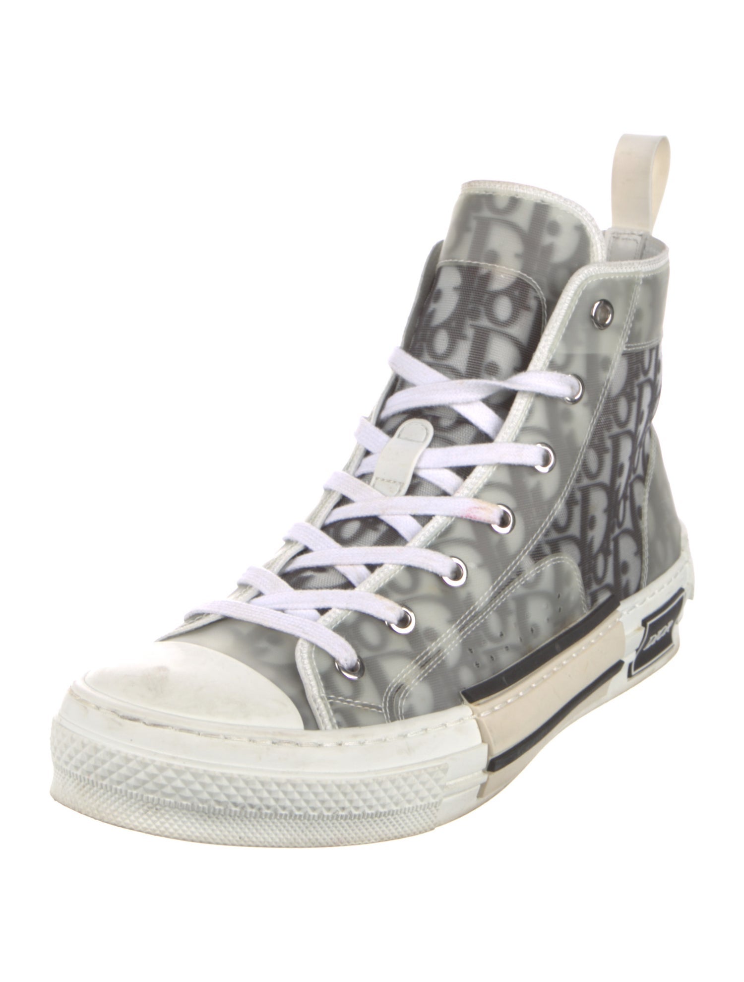 DIOR MEN 'Oblique Transparent - White Black' Sneakers