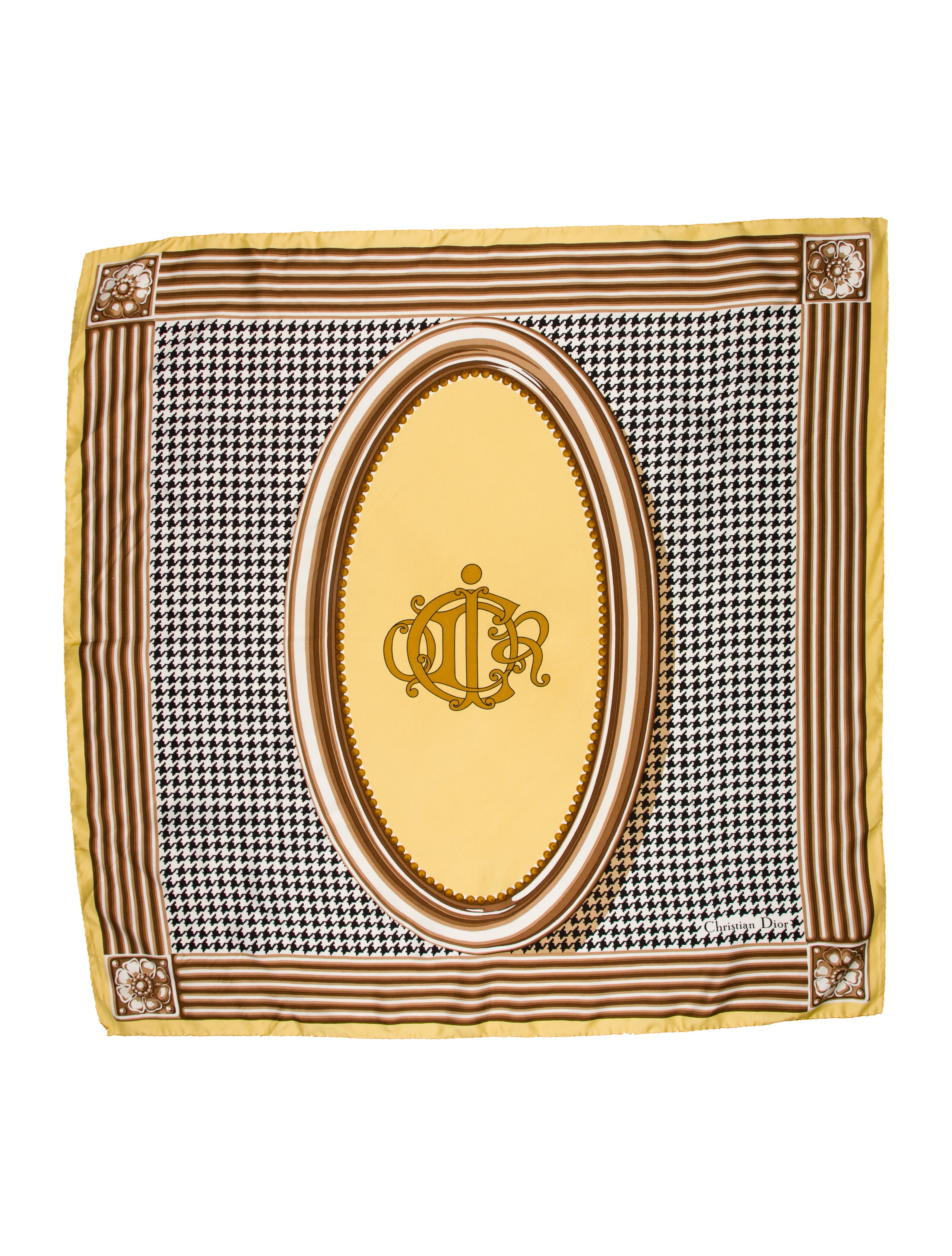Christian Dior Silk Printed Scarf