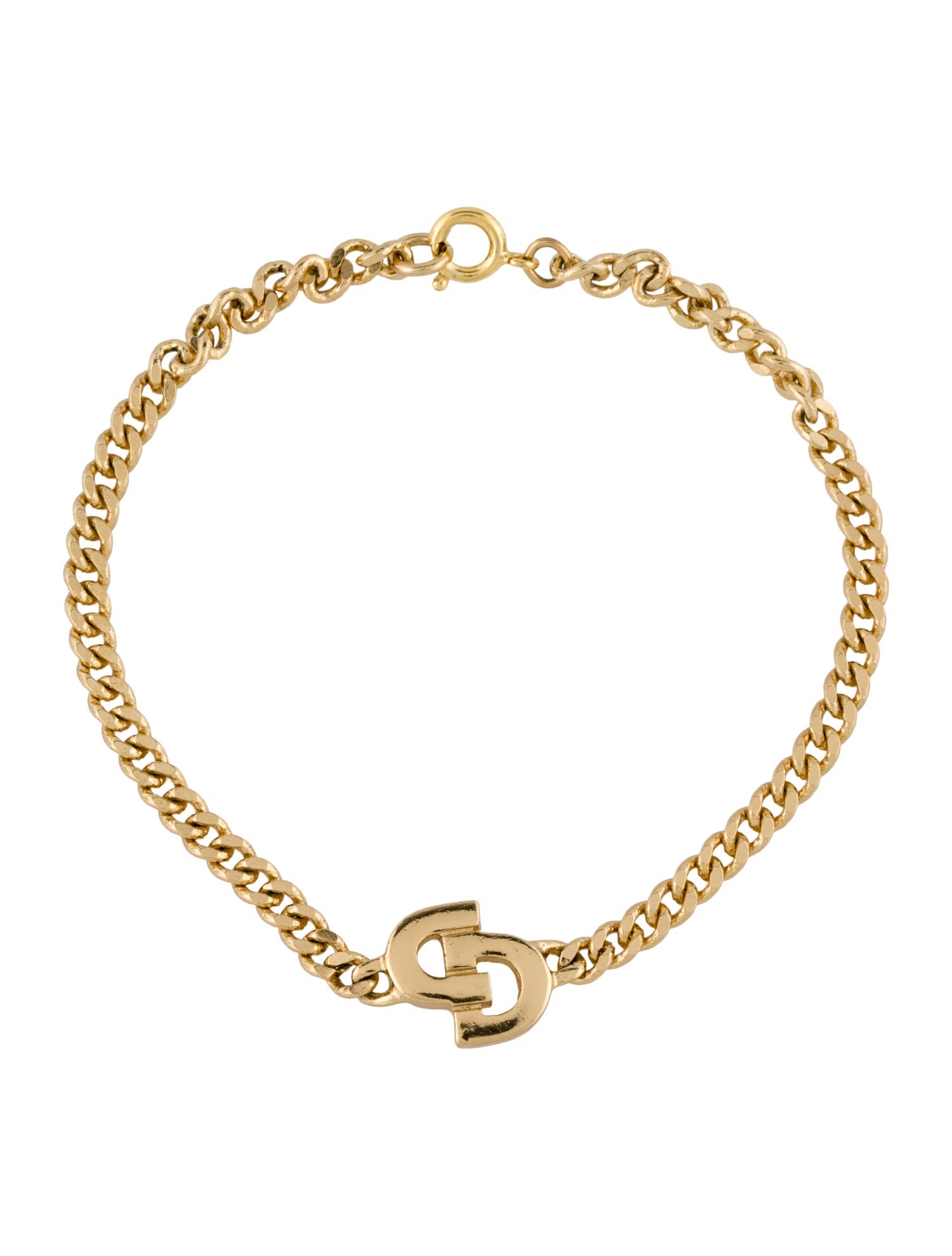 Christian Dior Vintage CD Link Bracelet