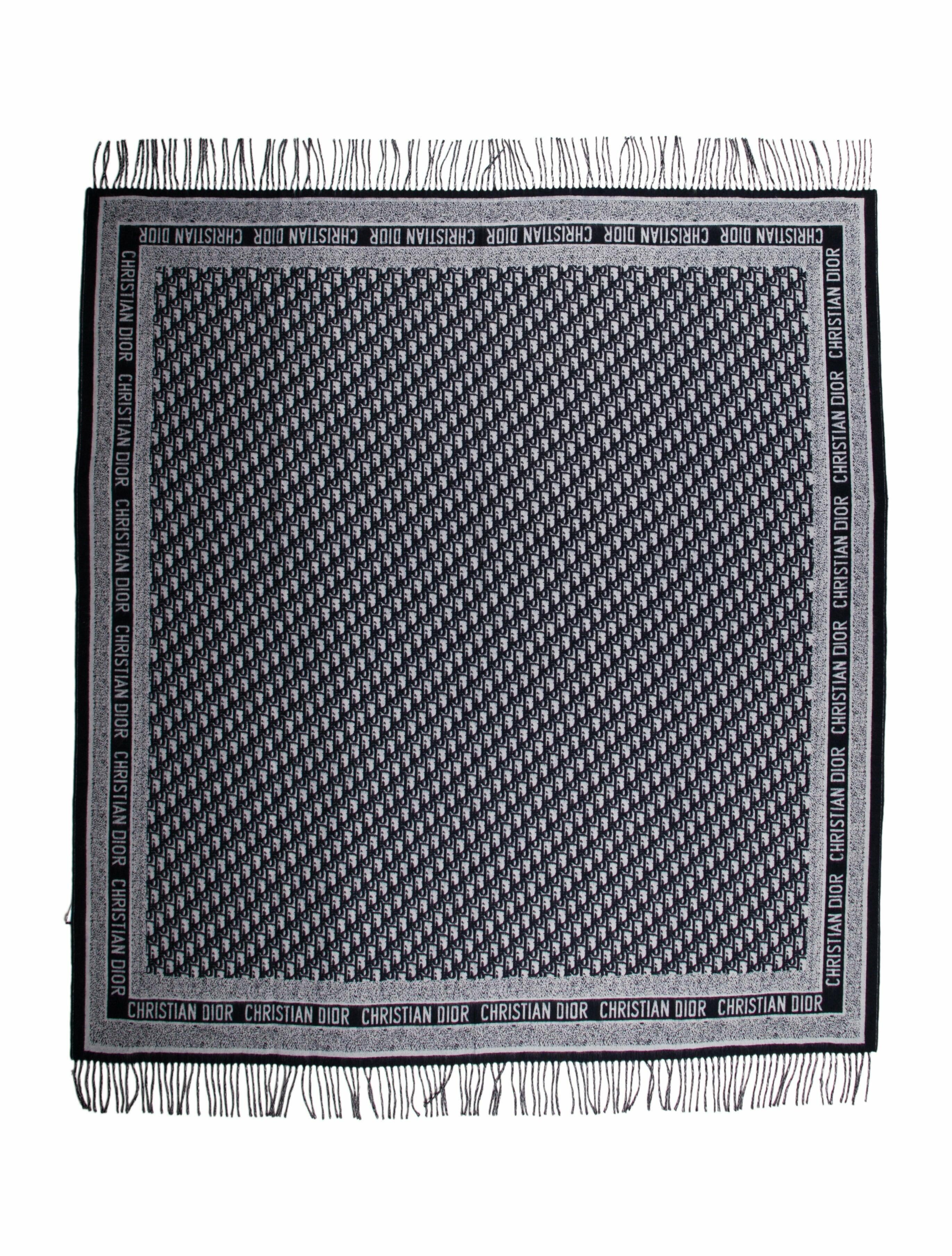 Christian Dior Oblique Throw Blanket