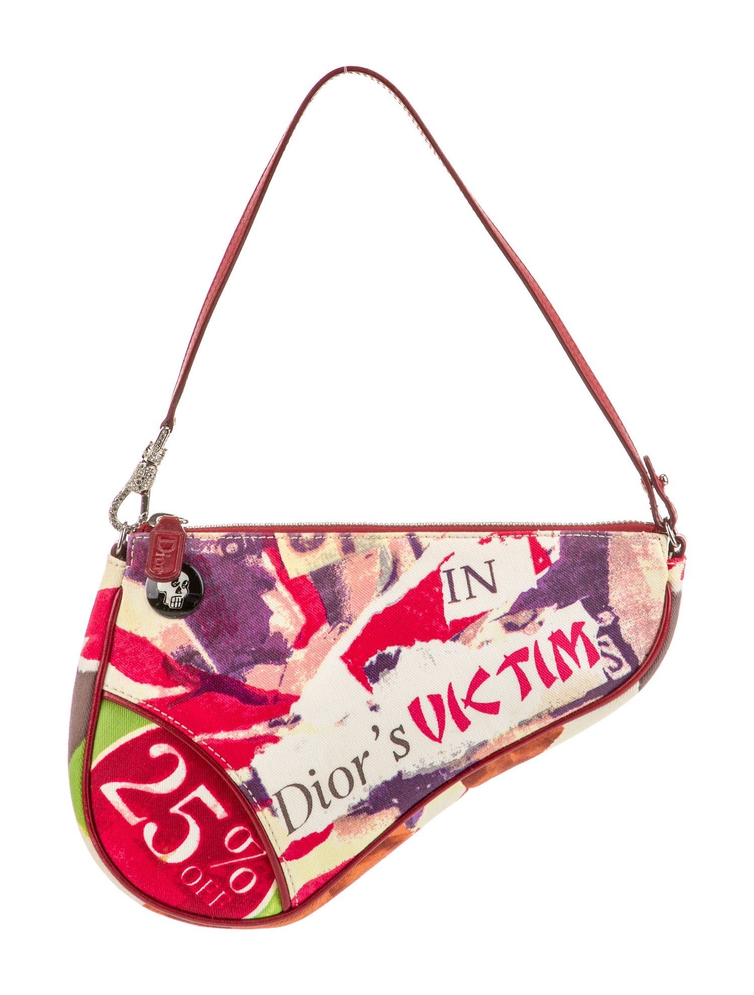 Christian Dior Canvas Saddle Pochette