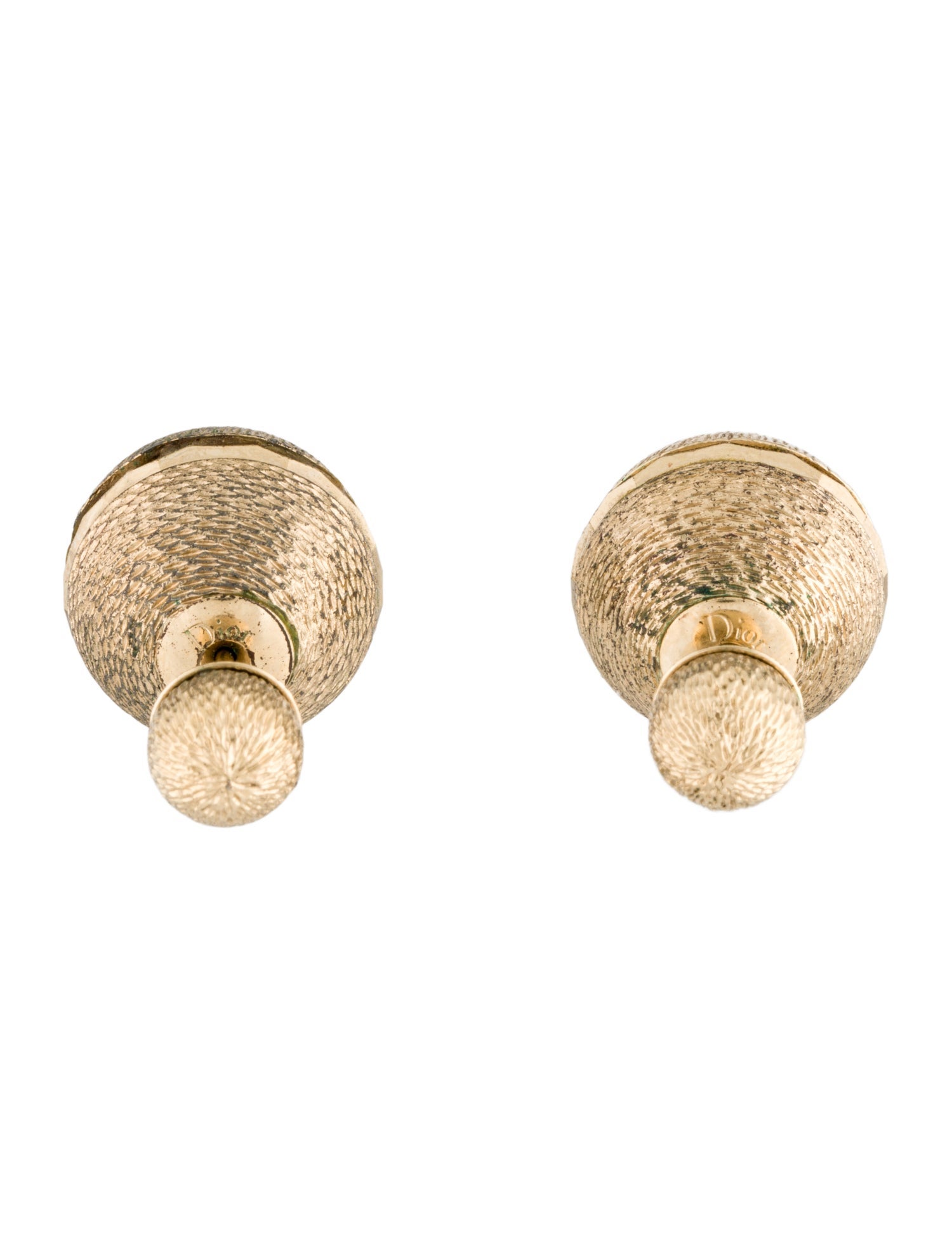 Christian Dior Textured Tribales Stud Earrings