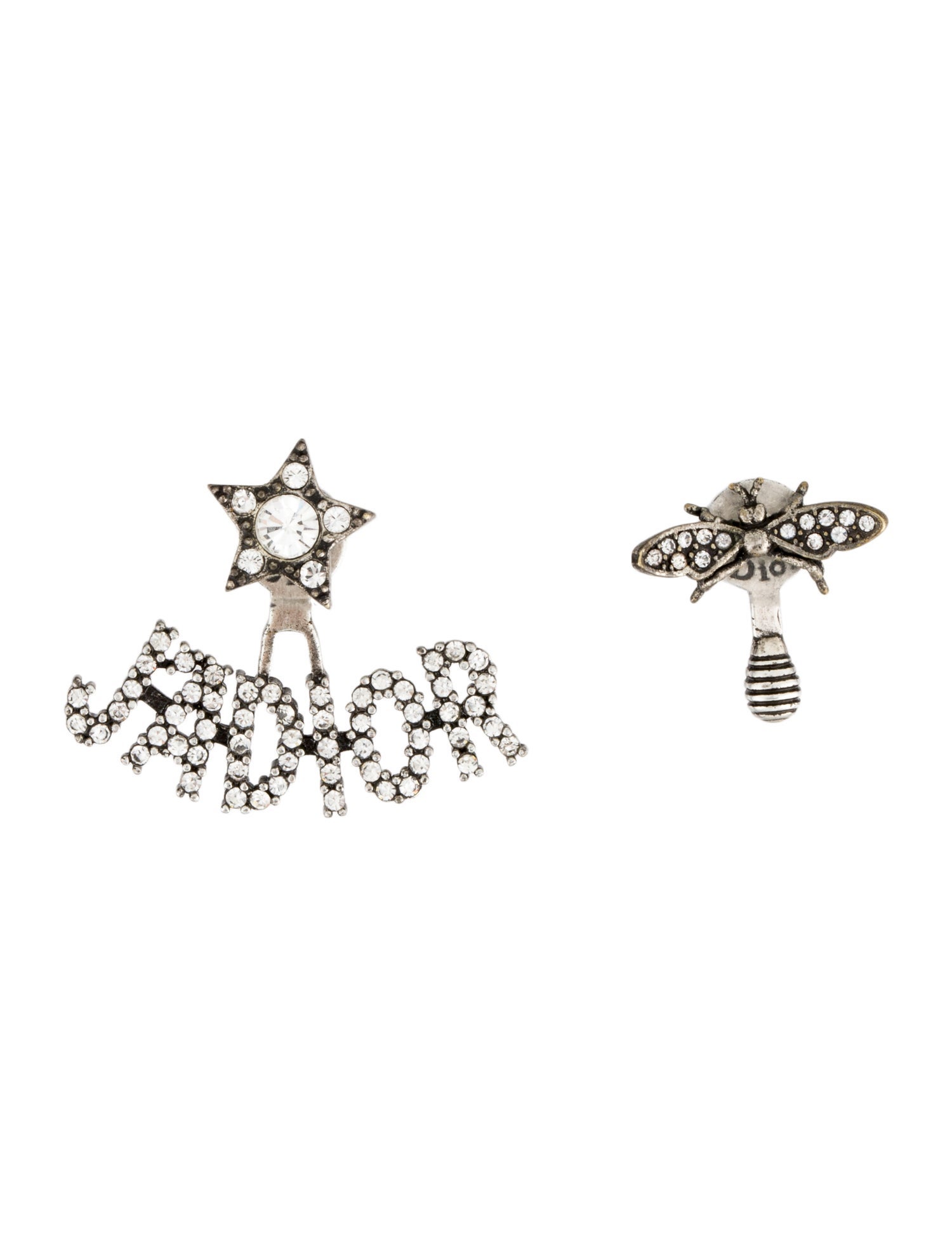 Christian Dior Crystal J'Adior Stud Earrings