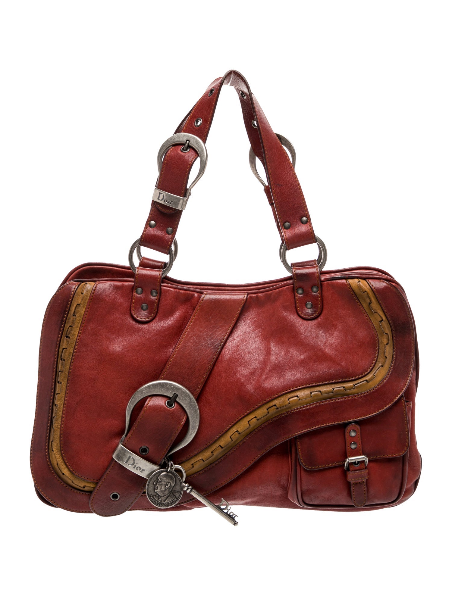 Christian Dior Leather Gaucho Saddle