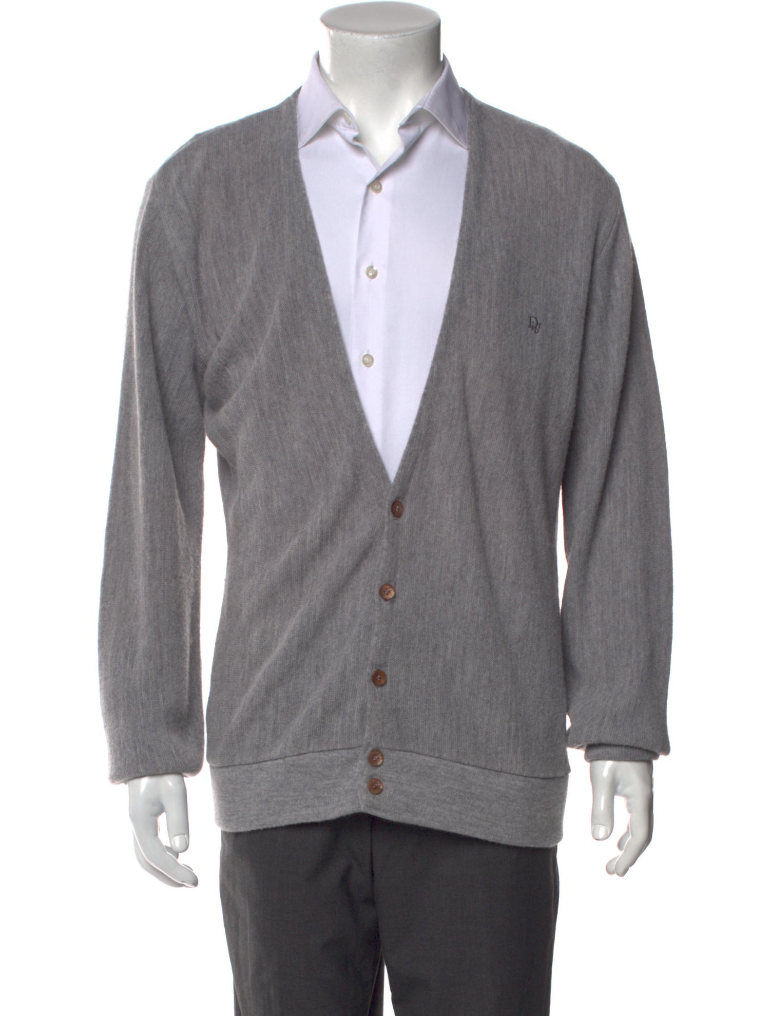 Christian Dior Vintage Oblique Jacquard Cardigan