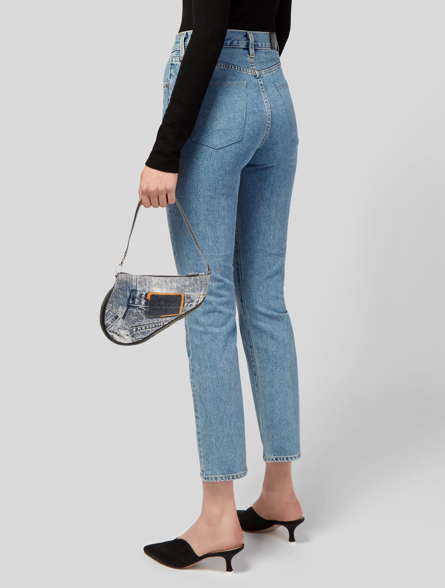 Christian Dior Denim Saddle Pochette