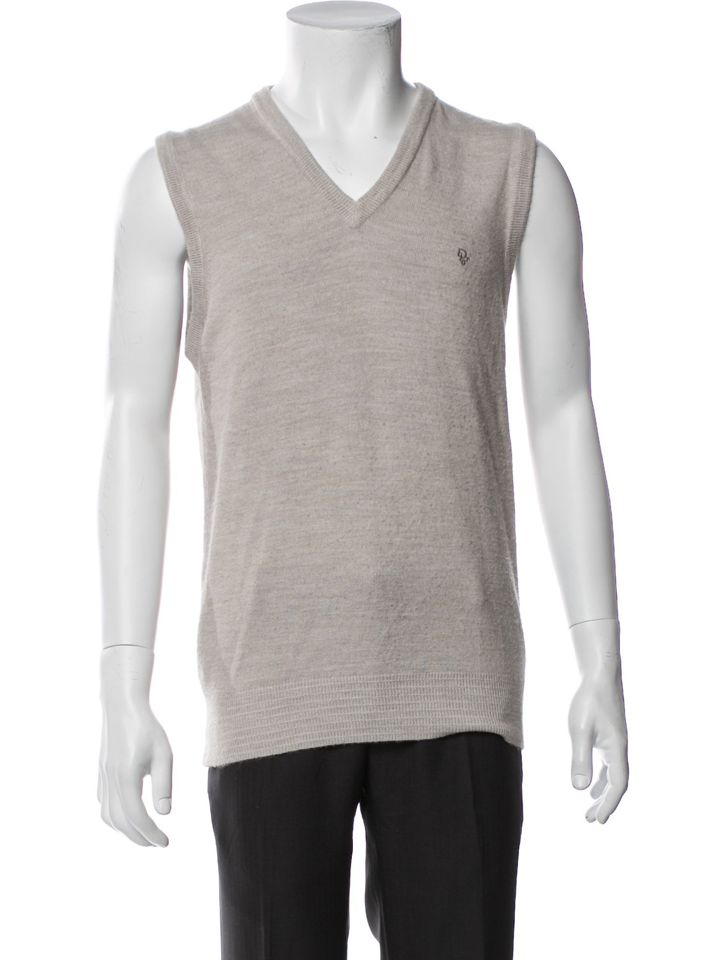 Christian Dior Monsieur V-Neck Sleeveless Sweater Vest