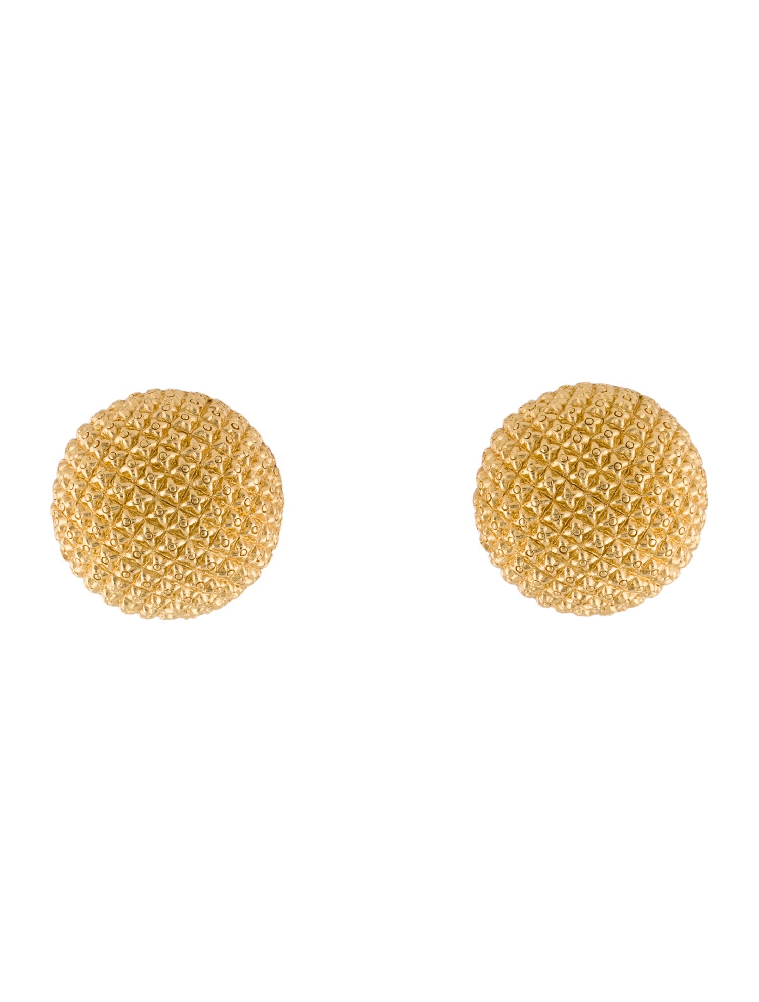 Christian Dior Vintage Dome Clip-On Earrings