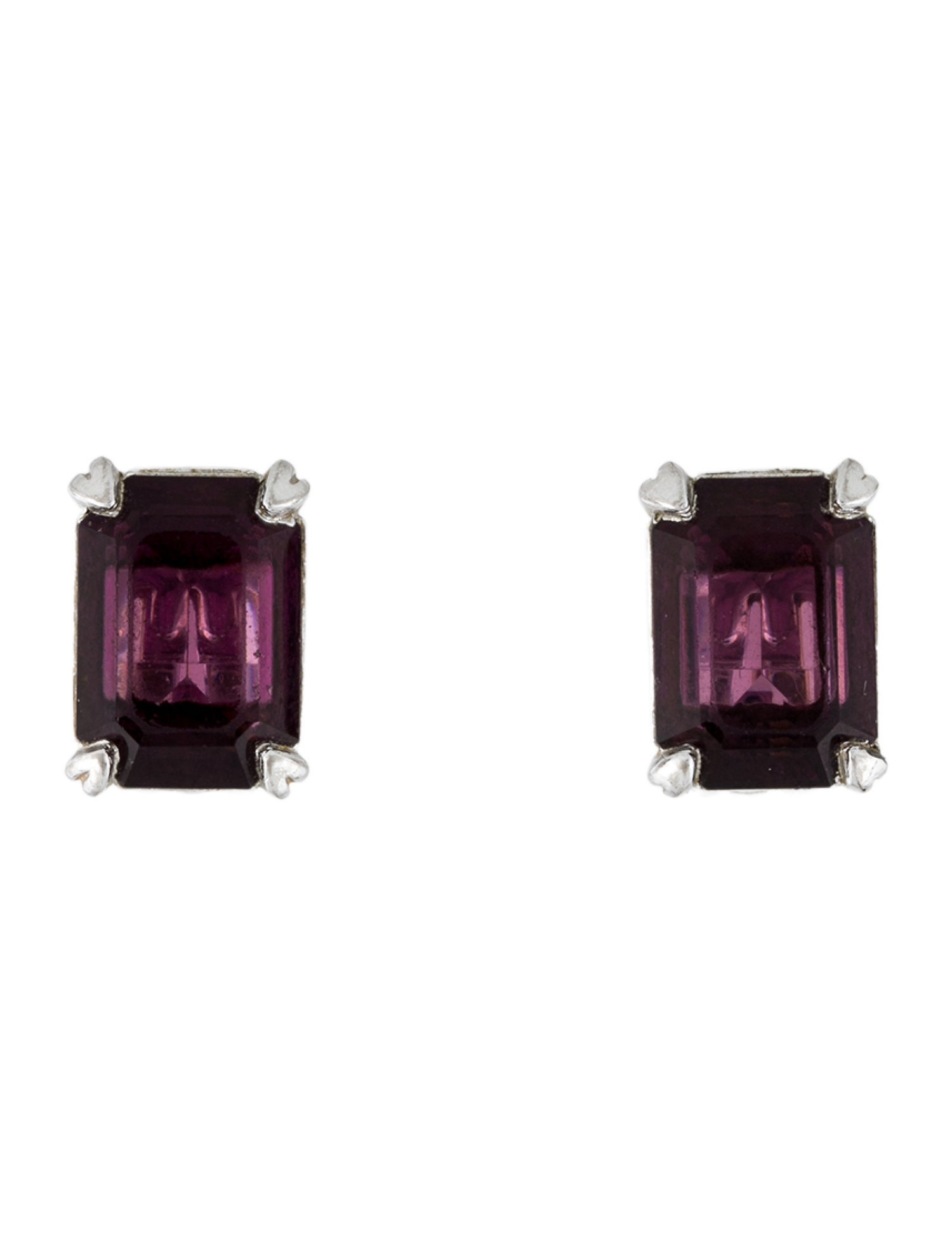 Christian Dior Vintage Crystal Clip-On Earrings