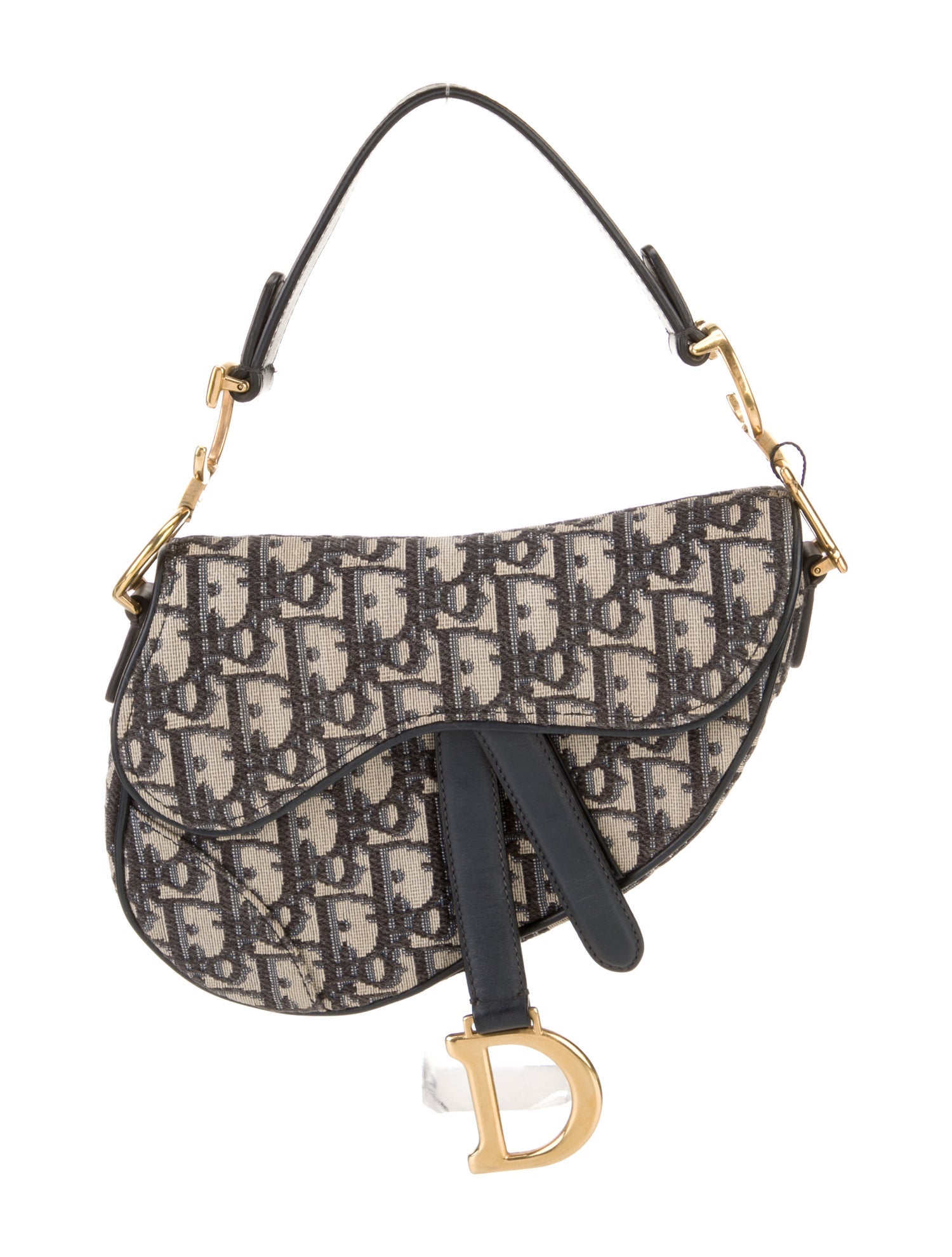 Christian Dior Oblique Jacquard Saddle Mini