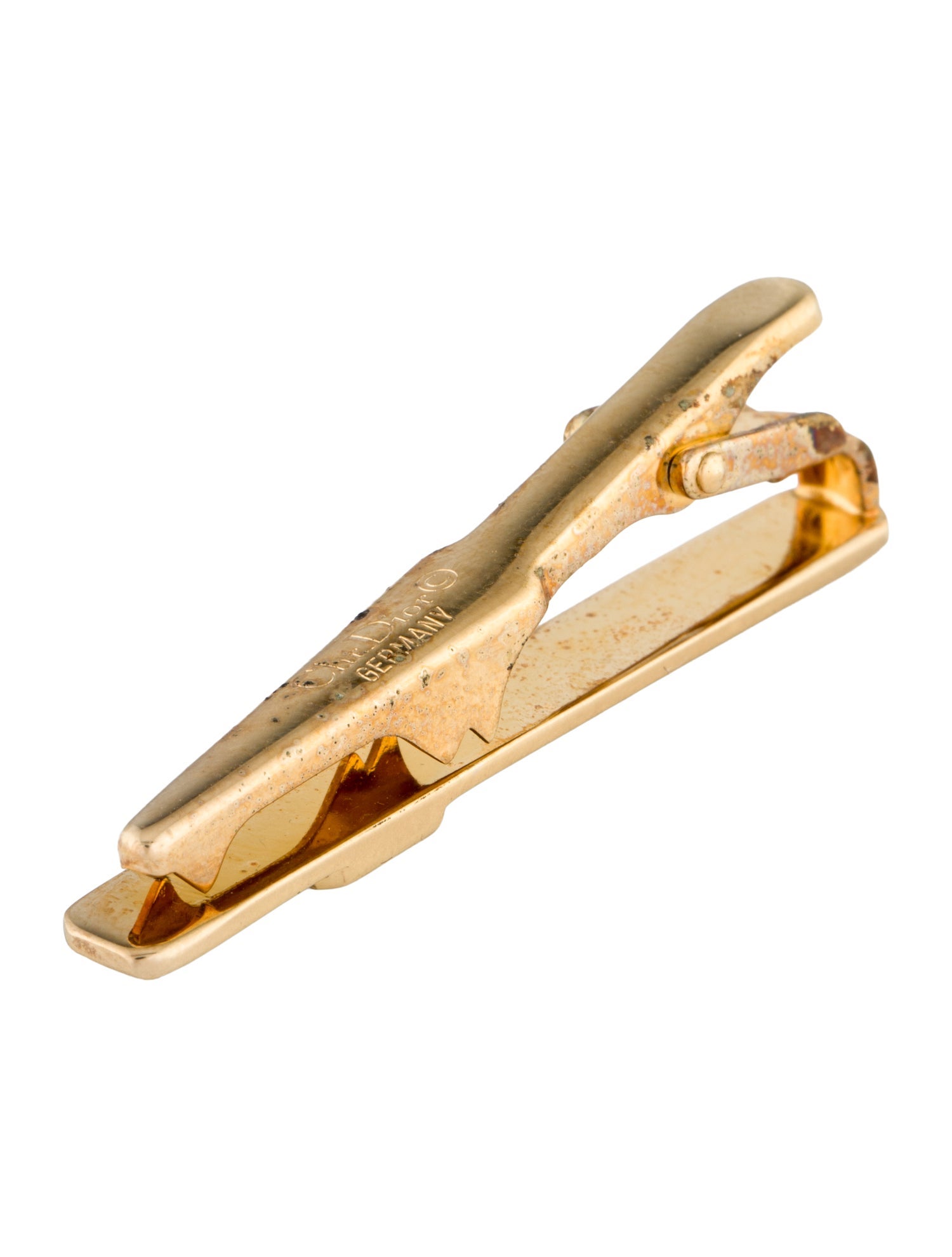 Christian Dior Vintage Logo Tie Clip