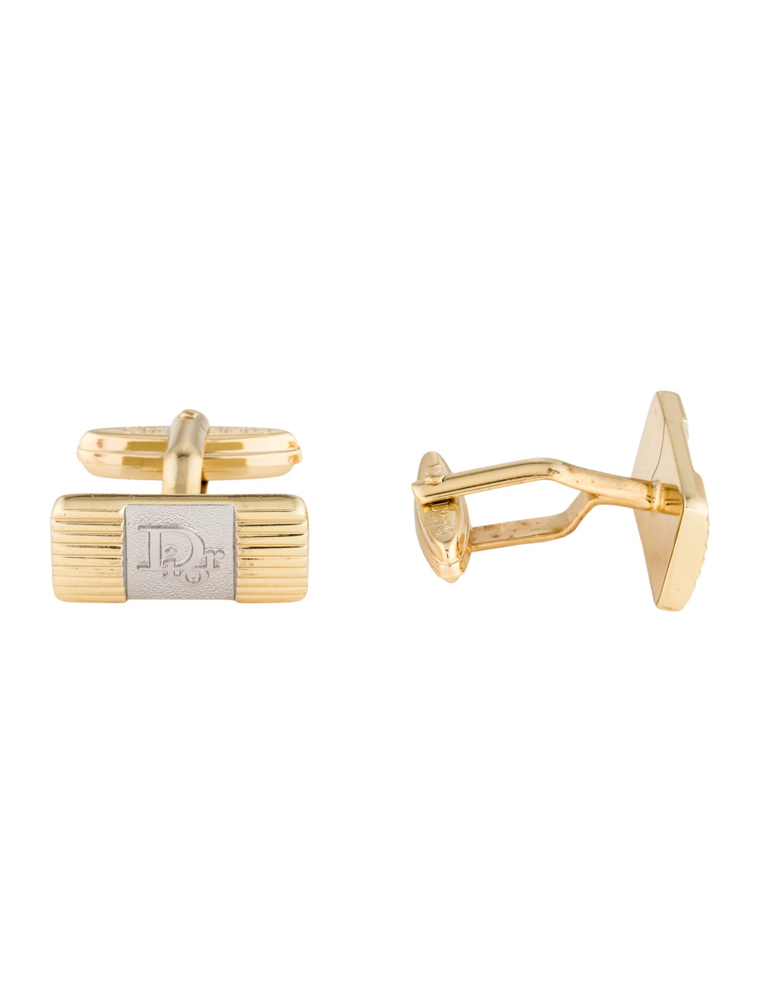 Christian Dior Vintage Logo Cufflinks