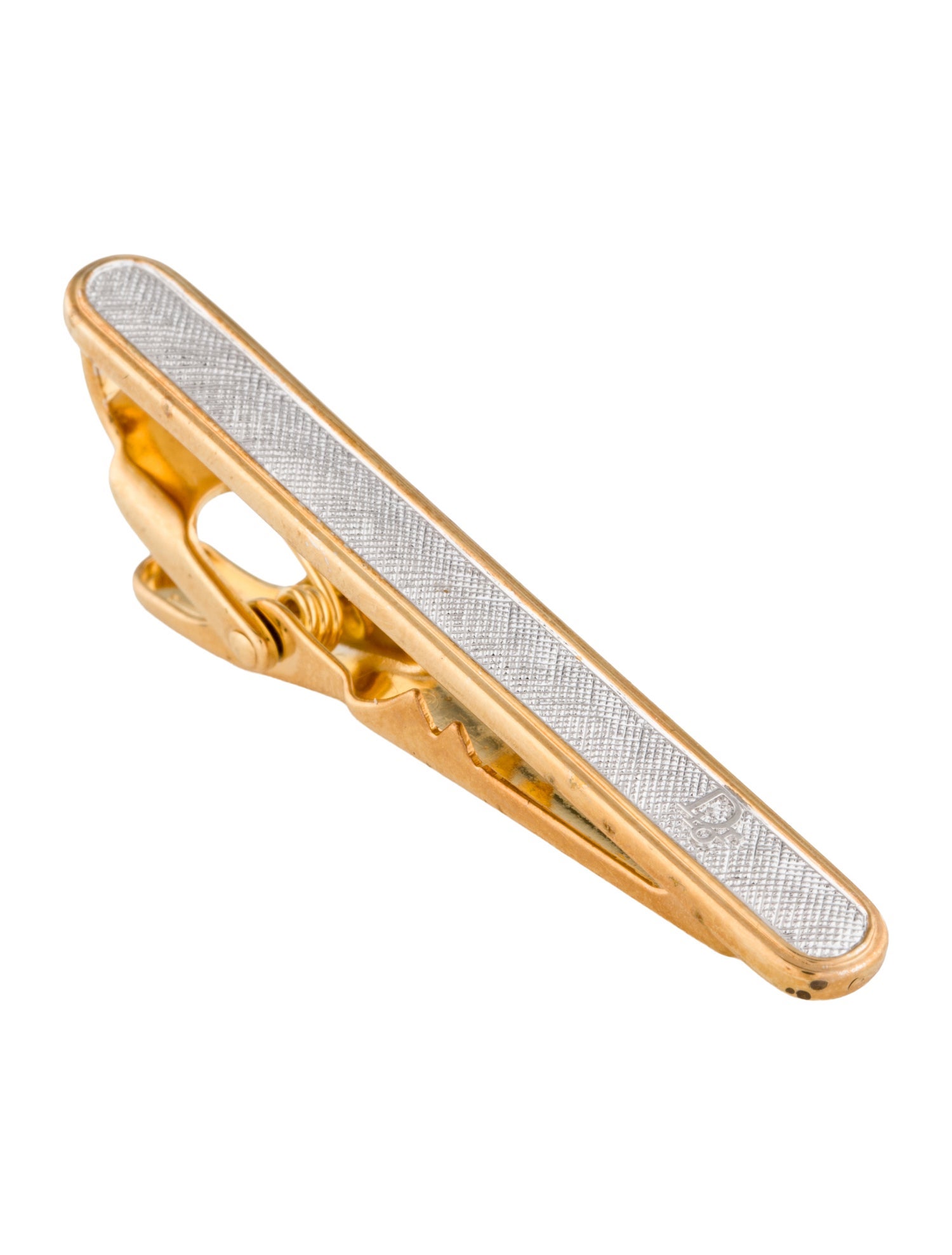 Christian Dior Vintage Two-Tone Tie Clip