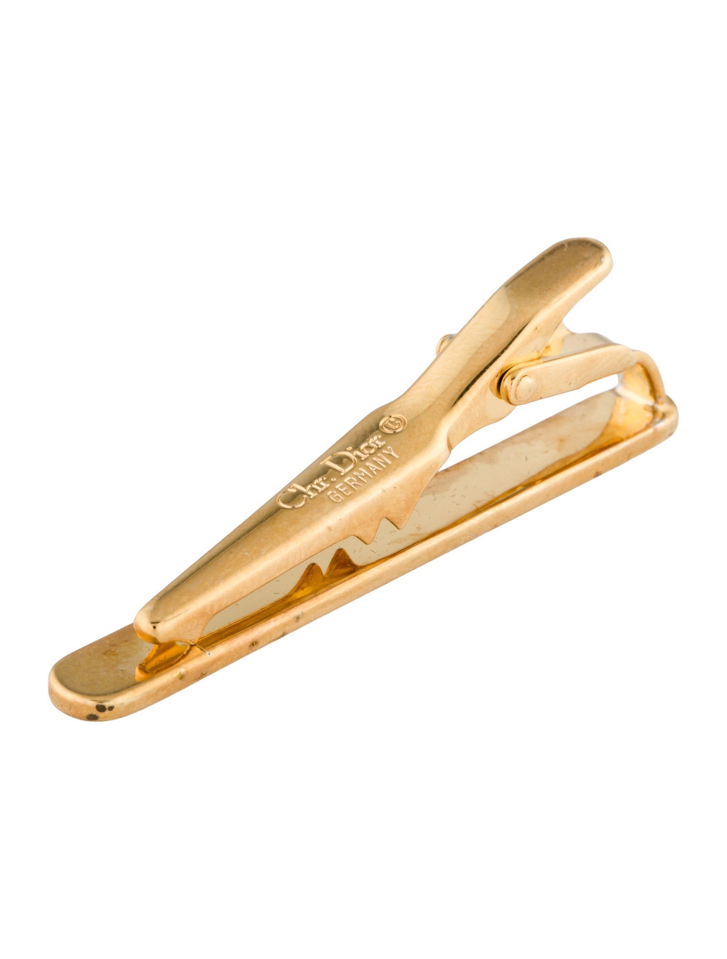 Christian Dior Vintage Two-Tone Tie Clip