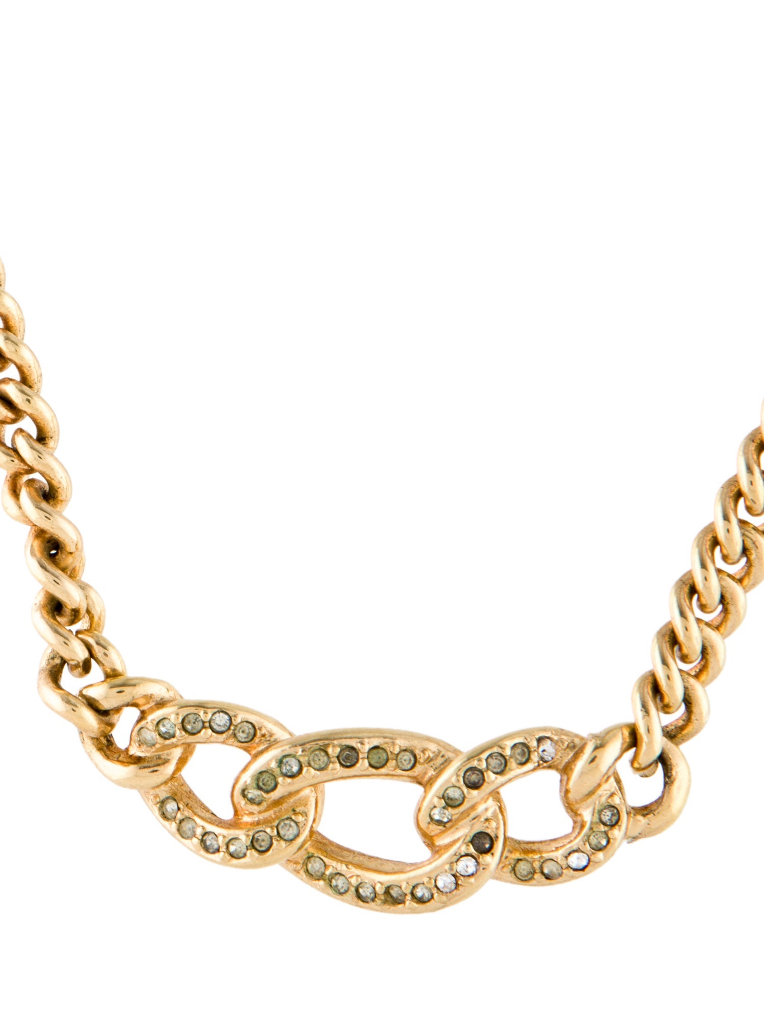 Christian Dior Vintage Crystal Collar Necklace