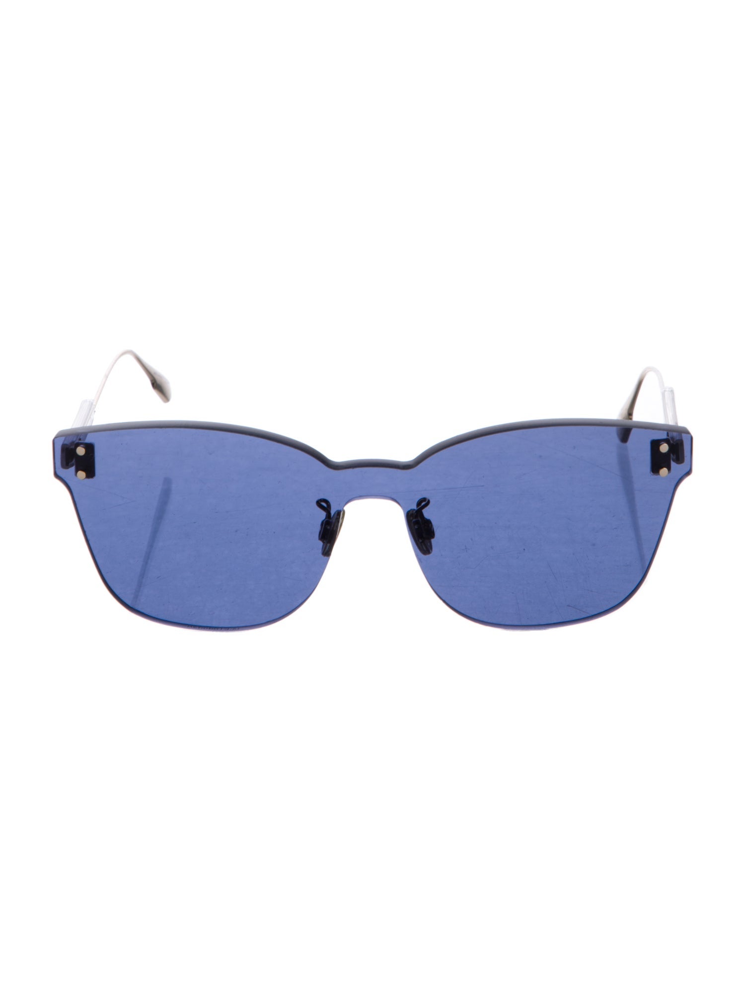 Christian Dior Cat-Eye Tinted Sunglasses - Silver Sunglasses 
