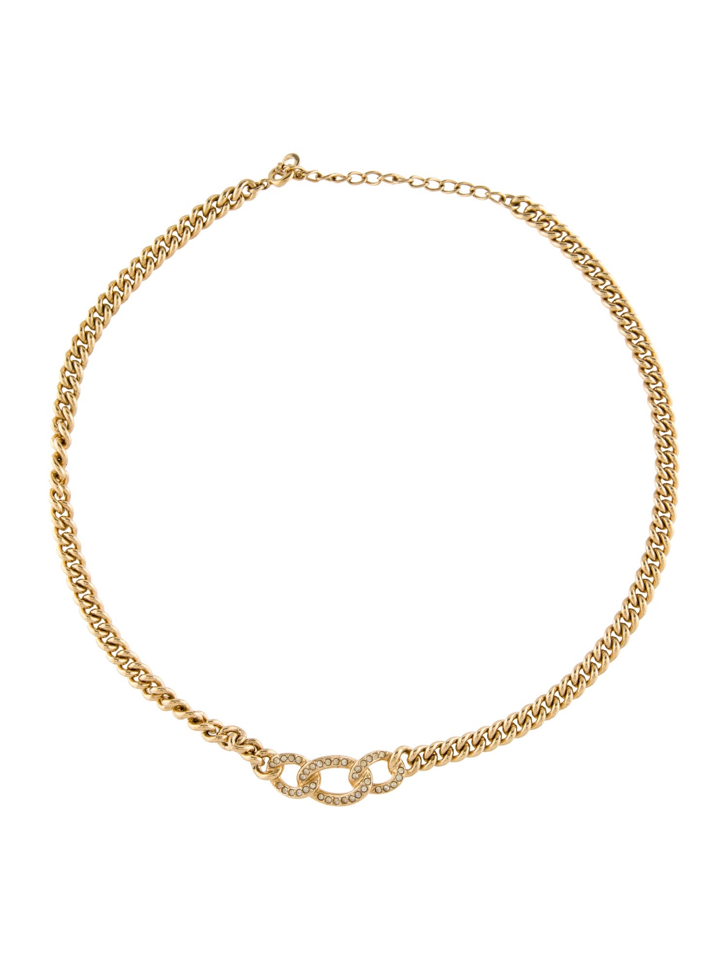 Christian Dior Vintage Crystal Collar Necklace