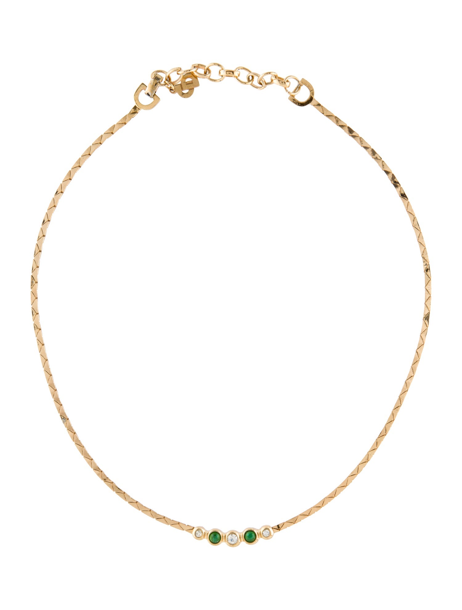 Christian Dior Vintage Crystal Collar Necklace