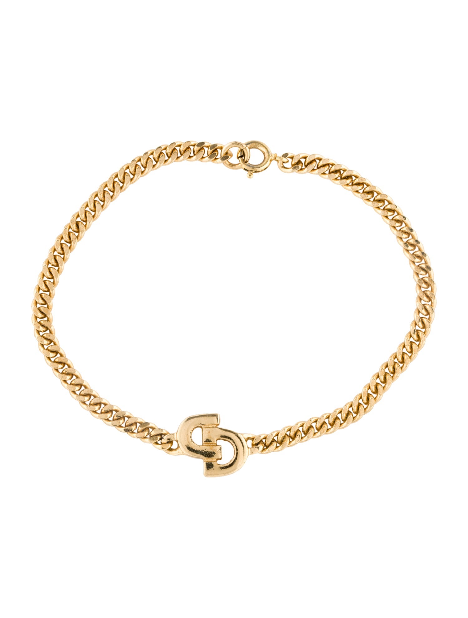 Christian Dior Vintage CD Station Bracelet