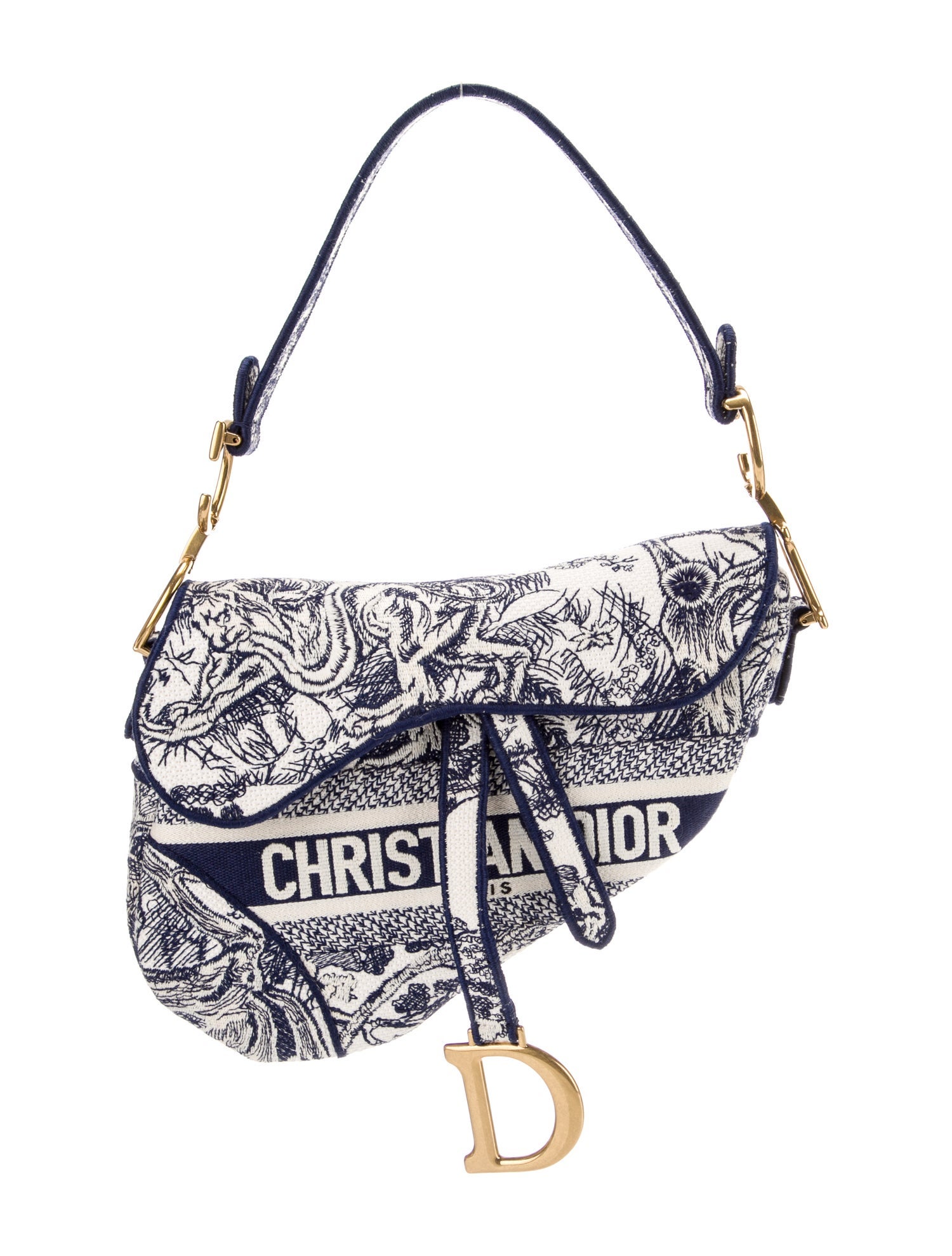 Christian Dior Toile de Jouy Saddle