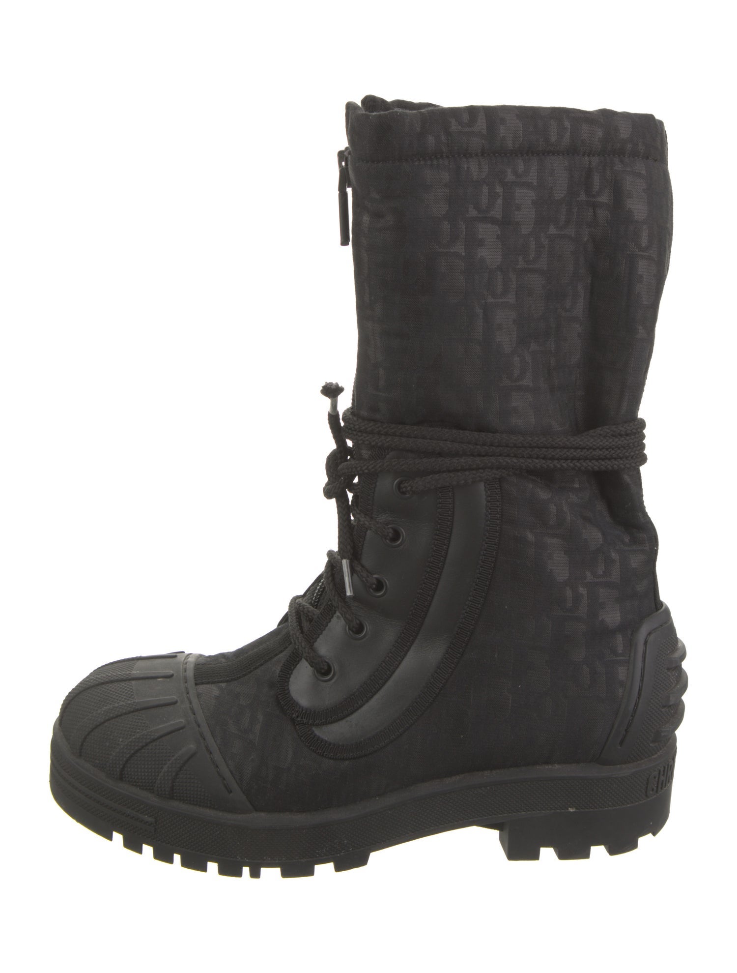 Christian Dior Oblique Jacquard Boots