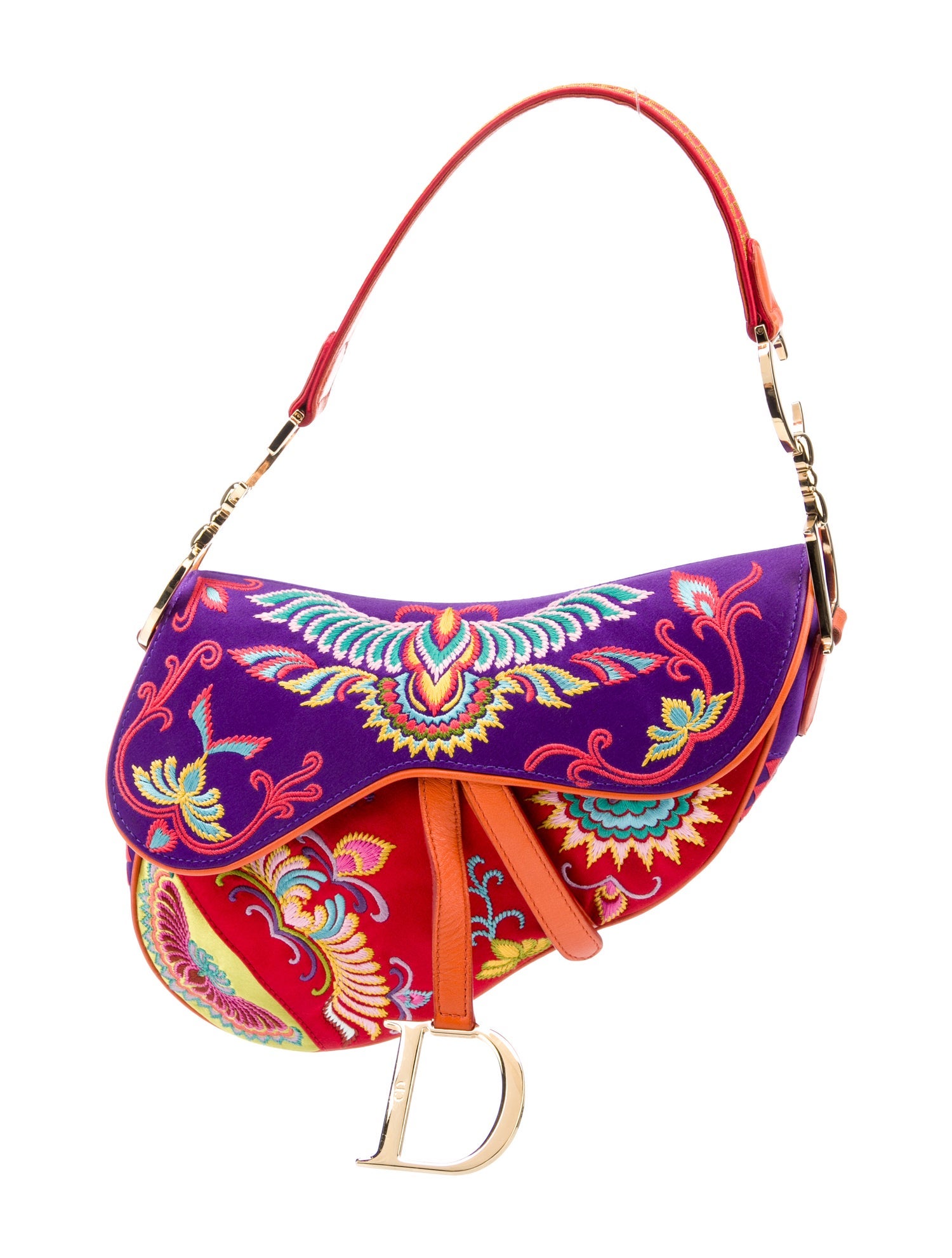 Christian Dior Canvas Saddle