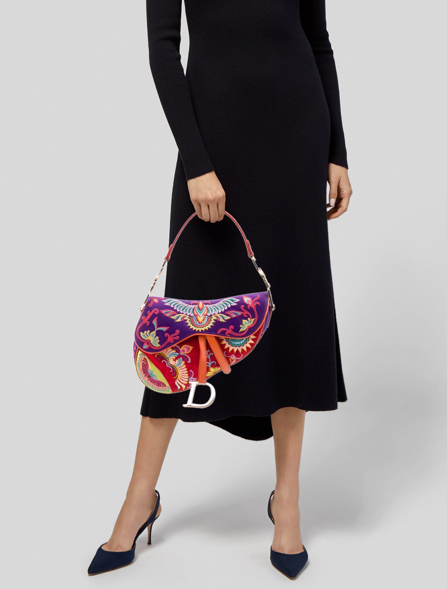 Christian Dior Canvas Saddle