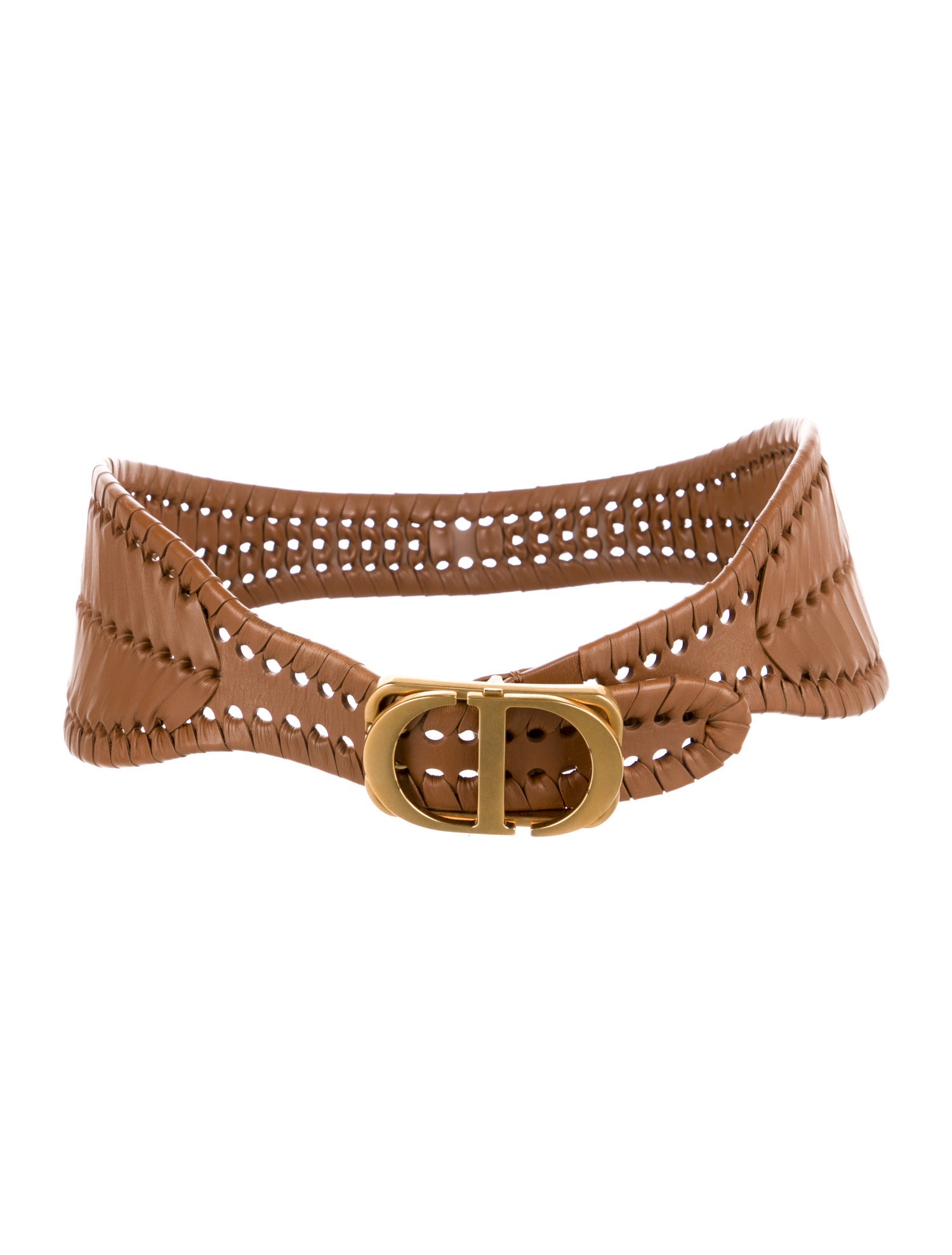 Christian Dior Wide Leather Waist Belt