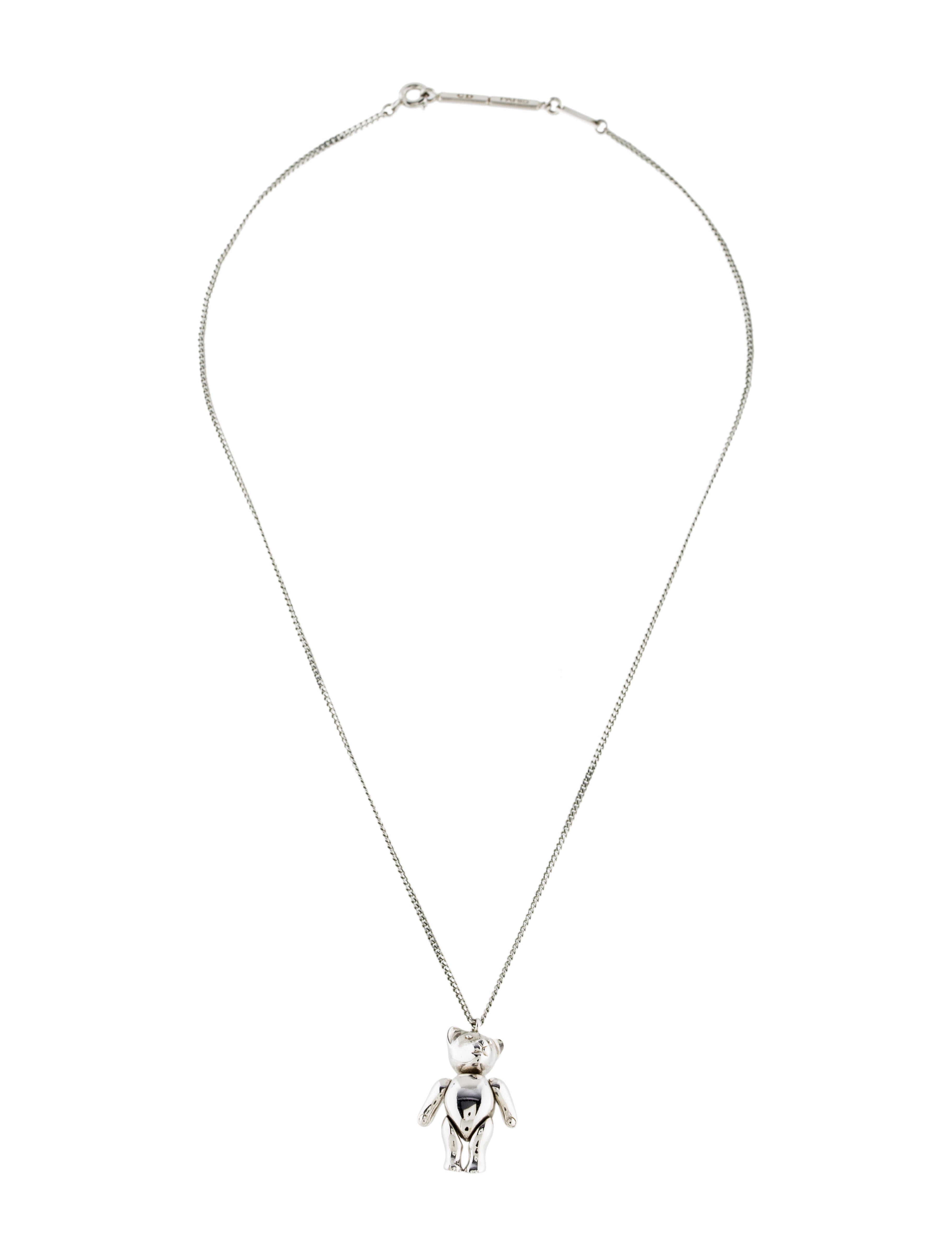 Christian Dior Teddy Bear Pendant Necklace - Pendant Necklace