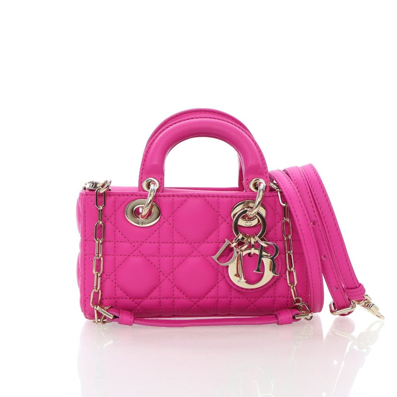 Christian Dior Lambskin Lady D-Joy Micro