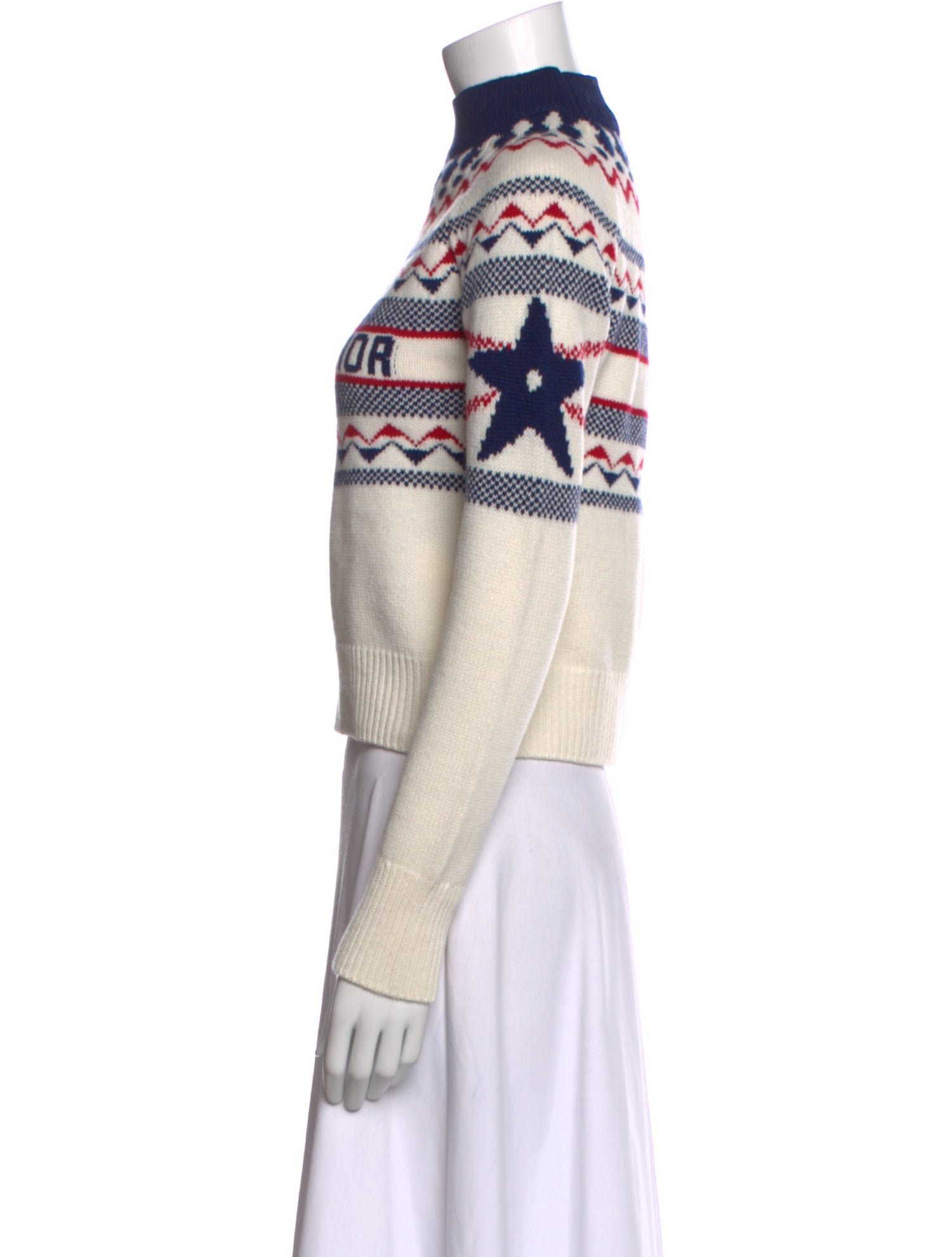 Christian Dior Virgin Wool Printed Sweater