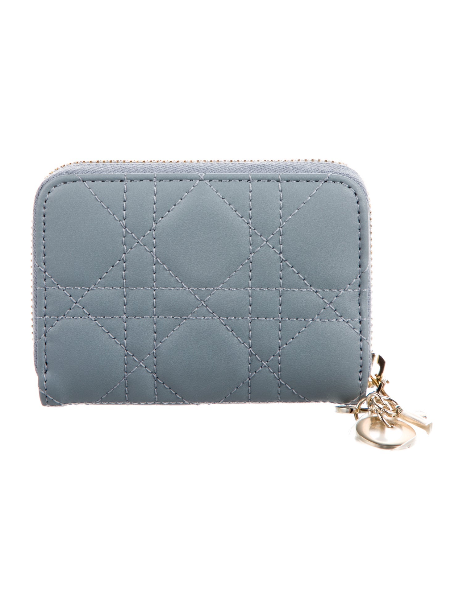 Christian Dior Romantique Diorissimo Pattern Compact Wallet