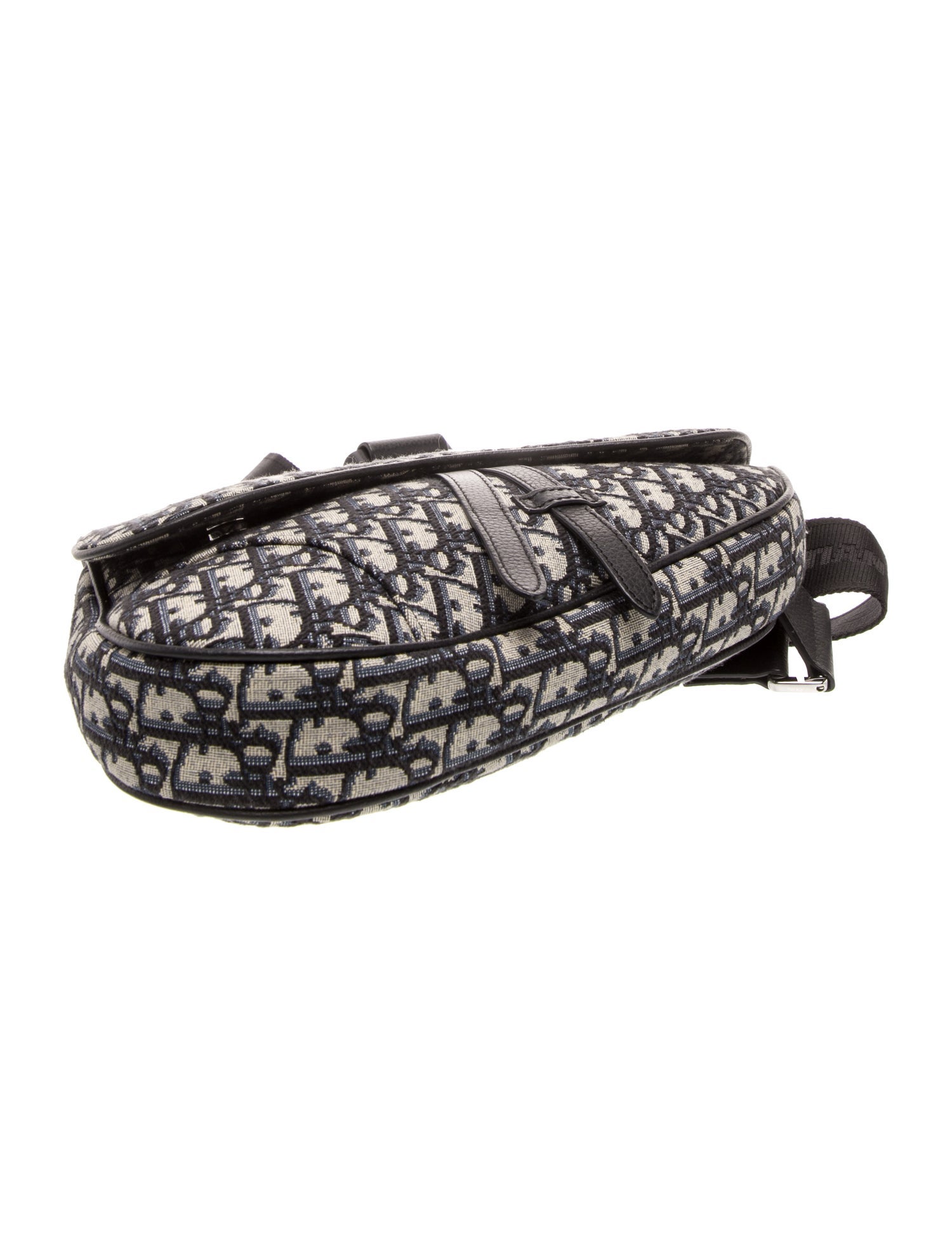 Christian Dior Oblique Jacquard Saddle - Blue Satchels, Bags