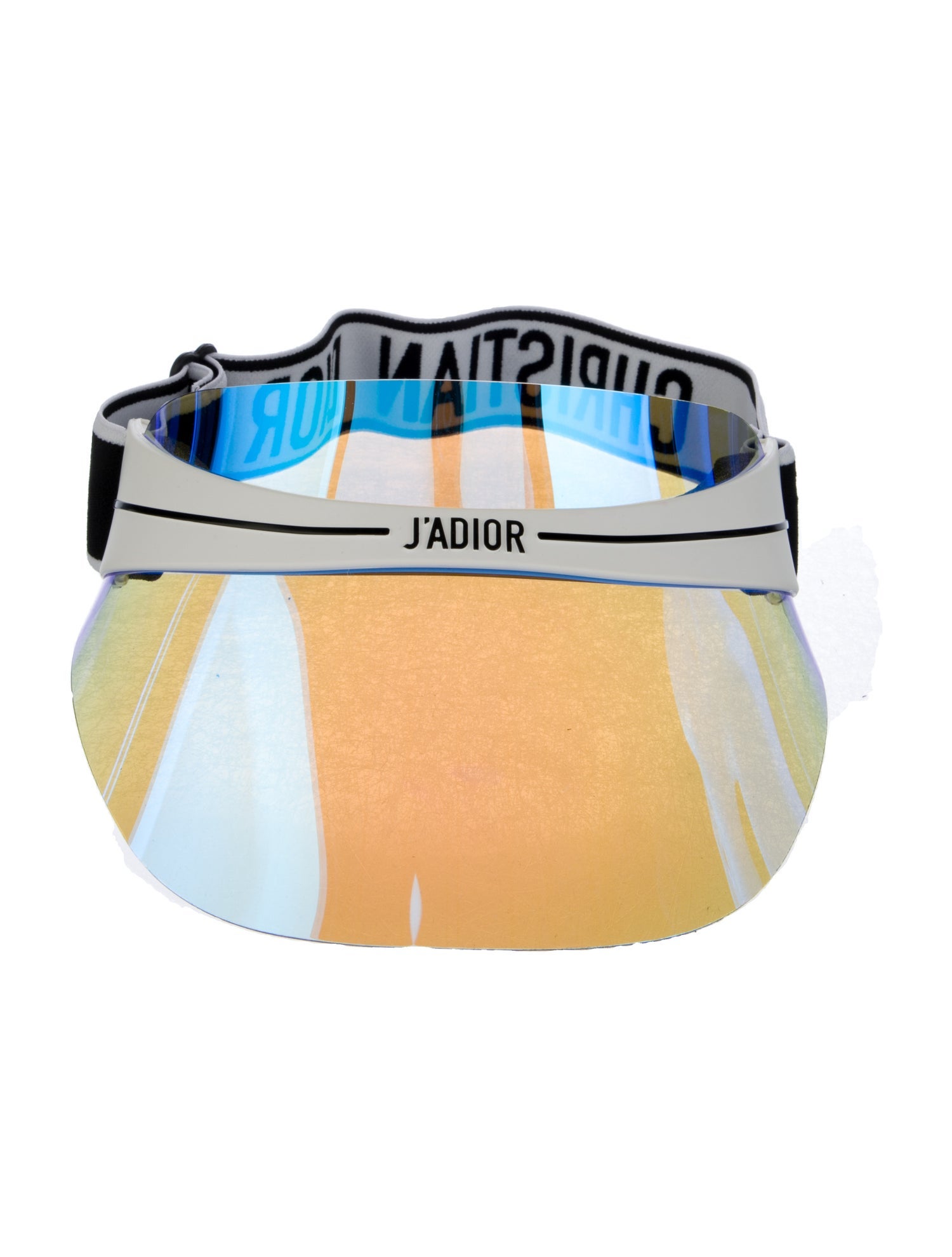 Christian Dior White and Black Sun Visor