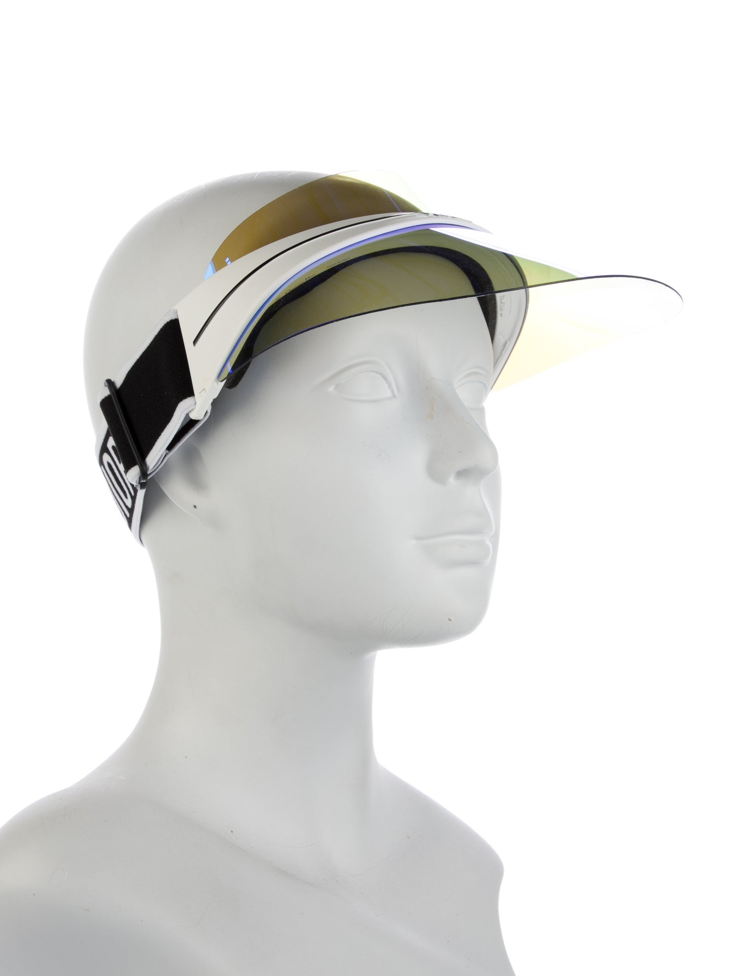 Christian Dior White and Black Sun Visor