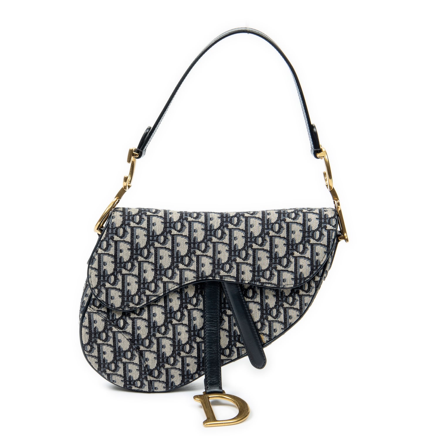 Christian Dior Jacquard Oblique Saddle Bag w/ Tags