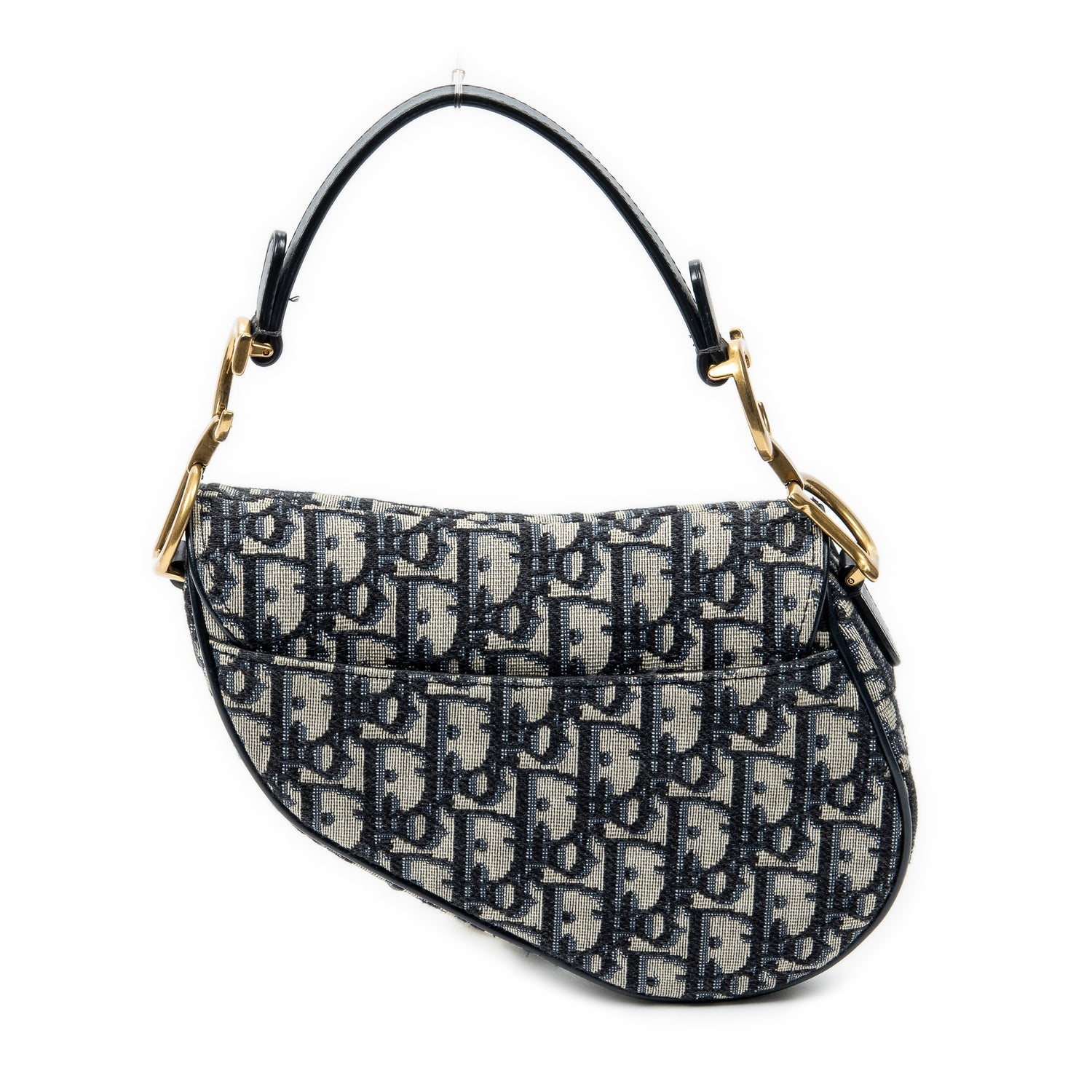 Christian Dior Jacquard Oblique Mini Saddle Bag