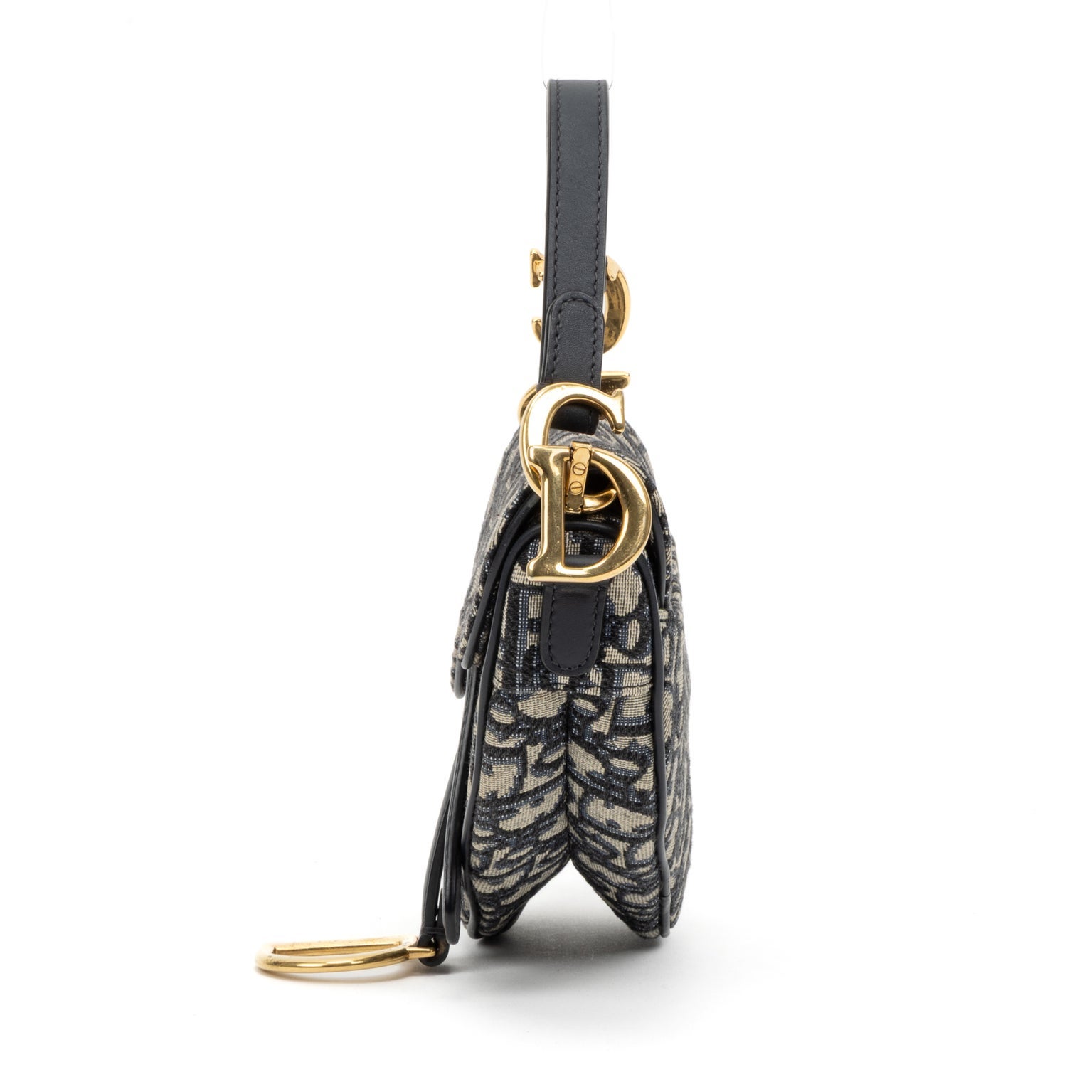 Christian Dior Jacquard Oblique Mini Saddle