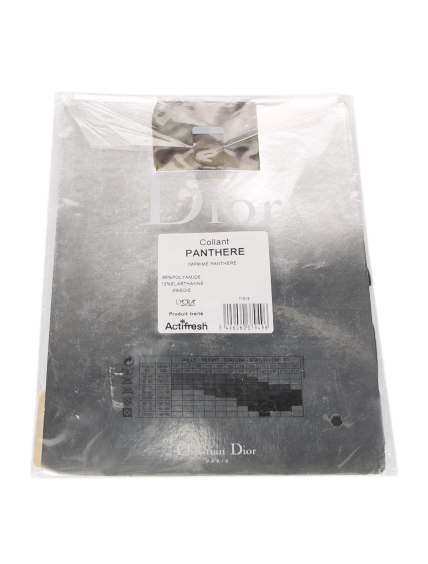 Christian Dior Pattern Print Stockings w/Tags