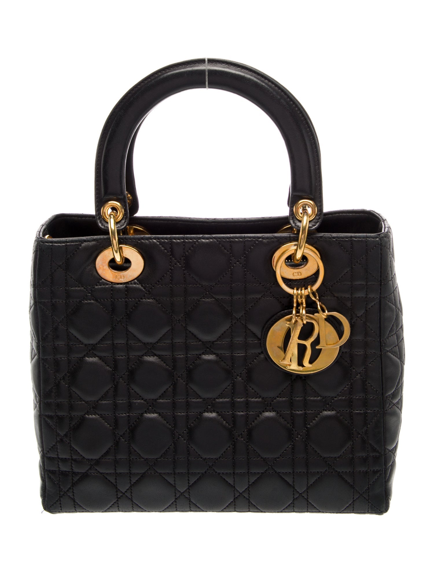 Christian Dior Quilted Lady Dior Medium Vintage