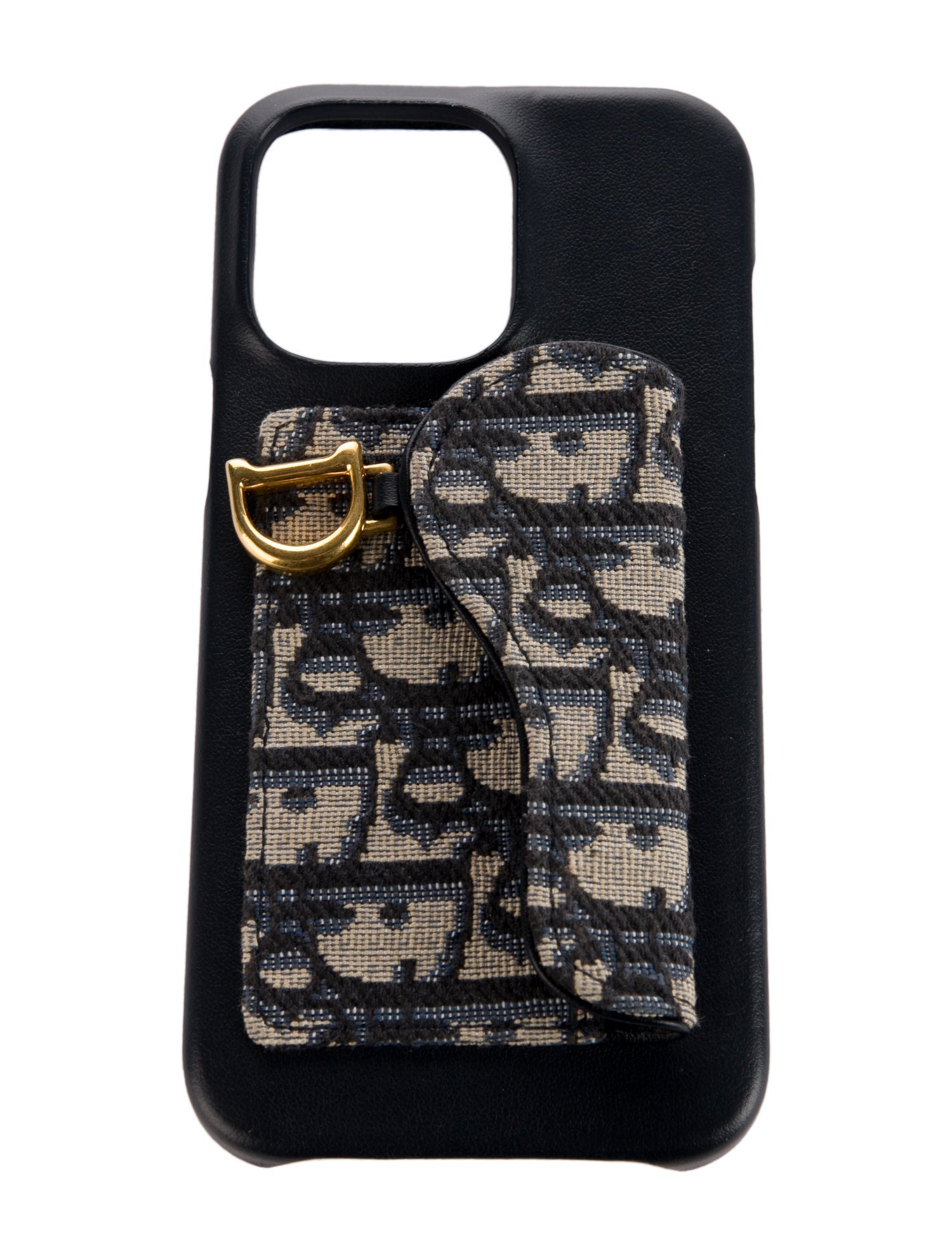 Christian Dior Oblique Jacquard Leather iPhone 16 Pro Case