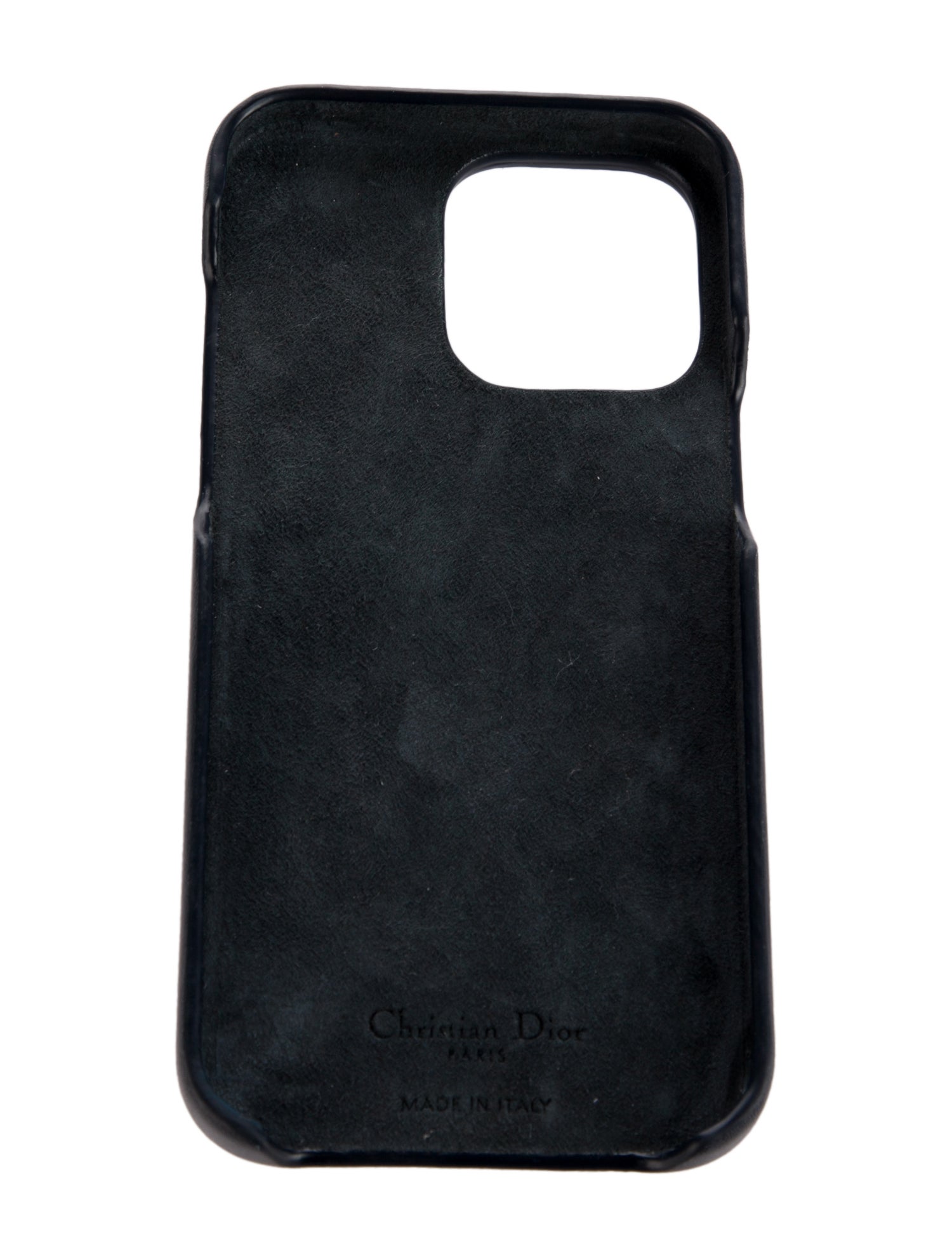 Christian Dior Oblique Jacquard Leather iPhone 16 Pro Case