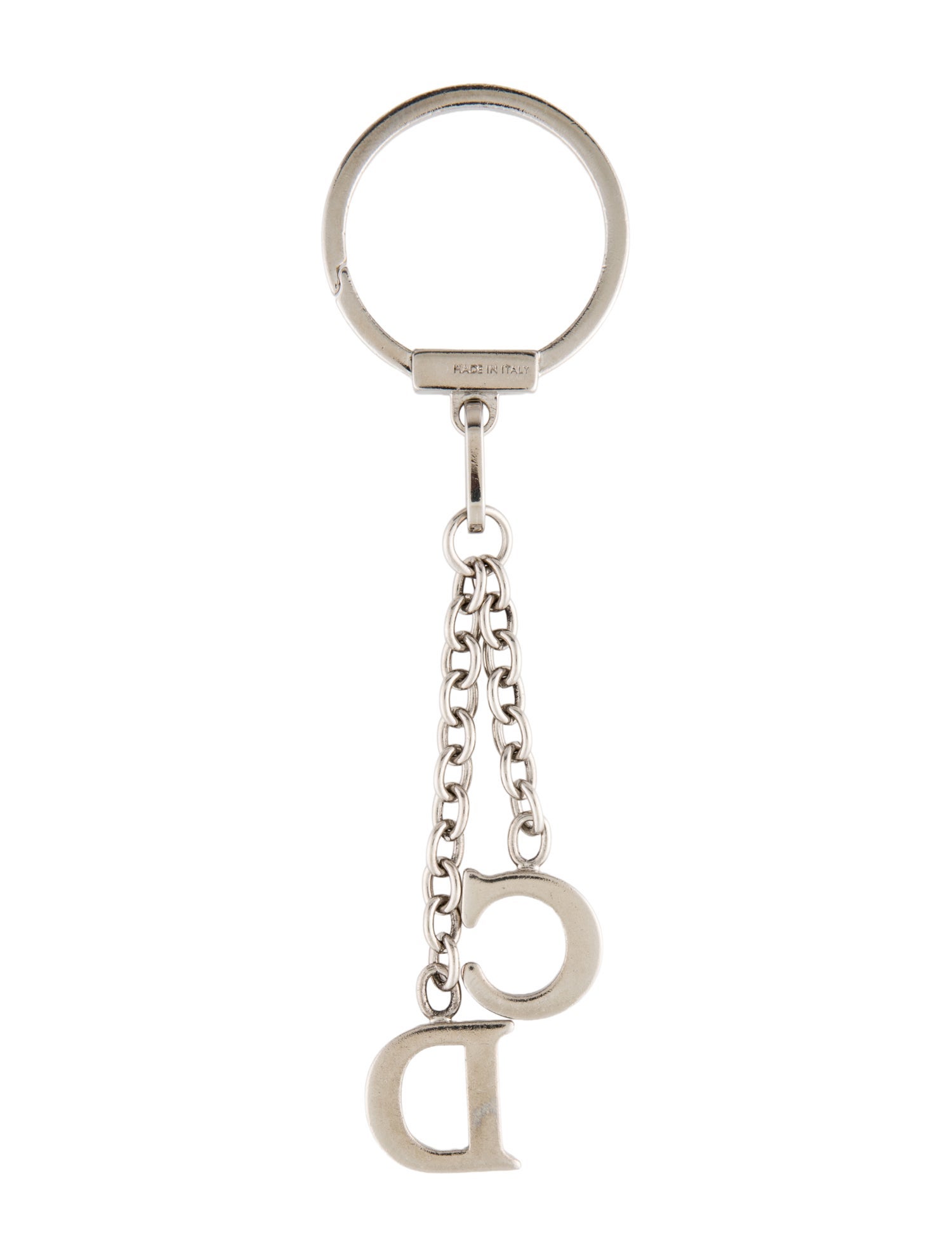 Christian Dior Silver Keychain