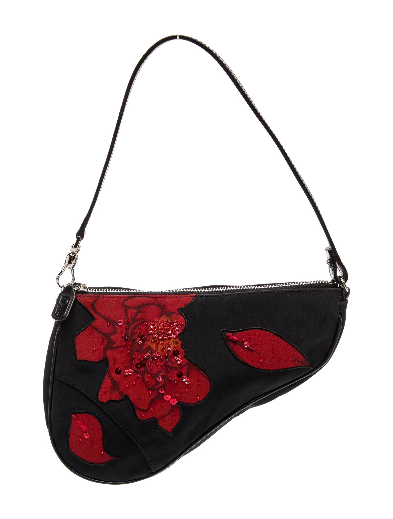 Christian Dior Nylon Saddle Pochette Vintage